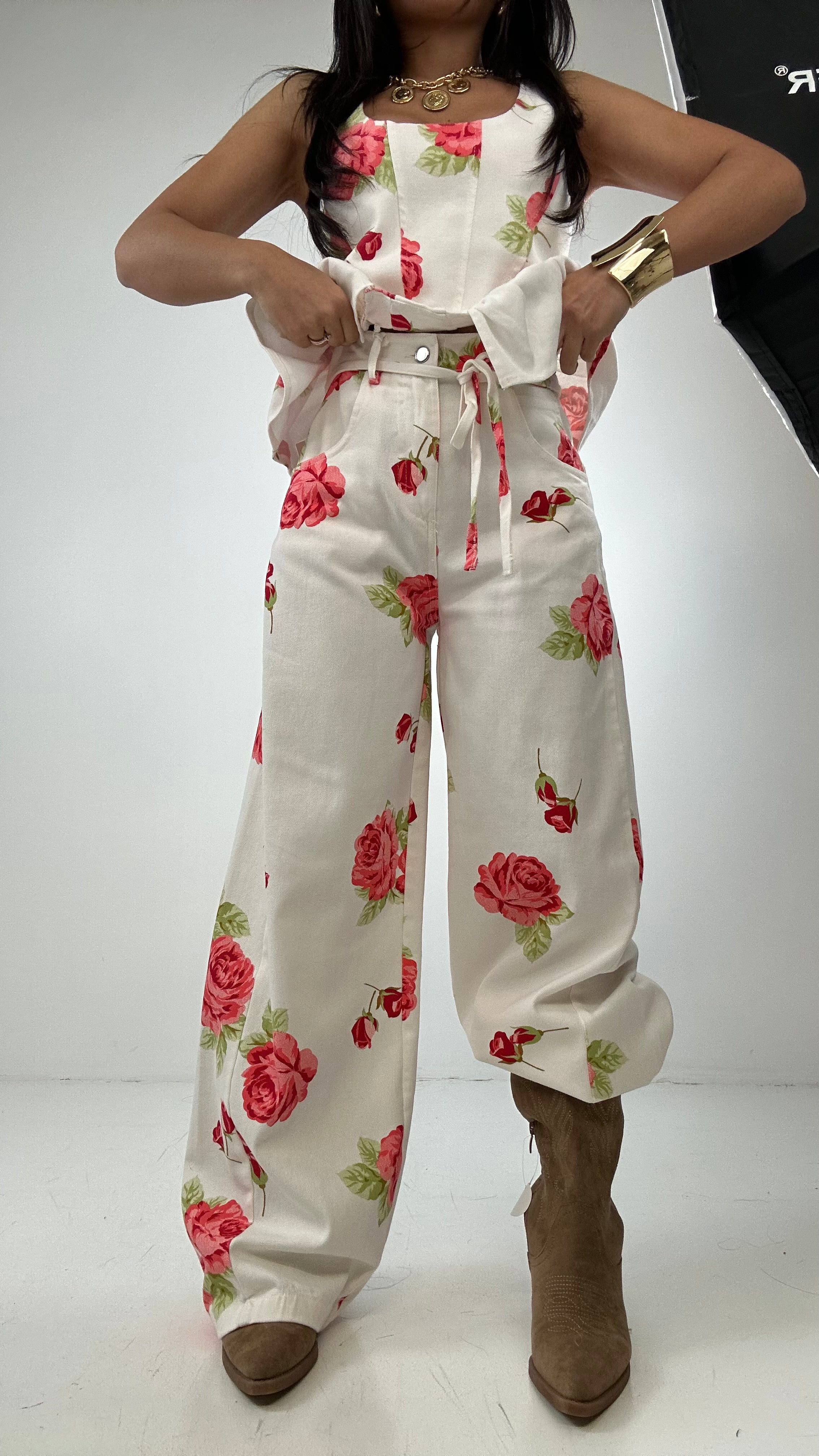 Jeans LUMINA ROSE - ROSSO