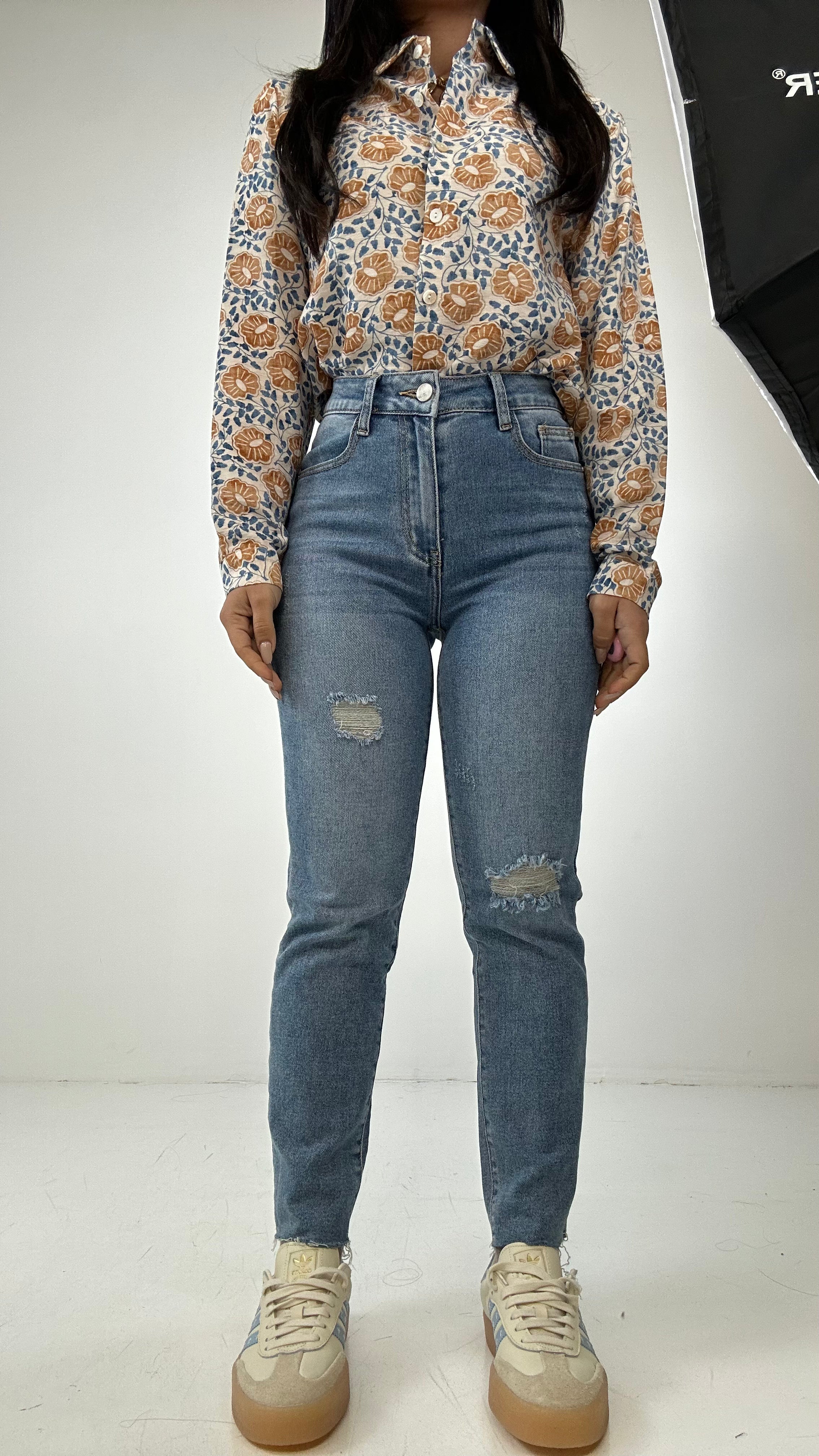 Jeans MOM CON. STRAPPETTO - JEANS