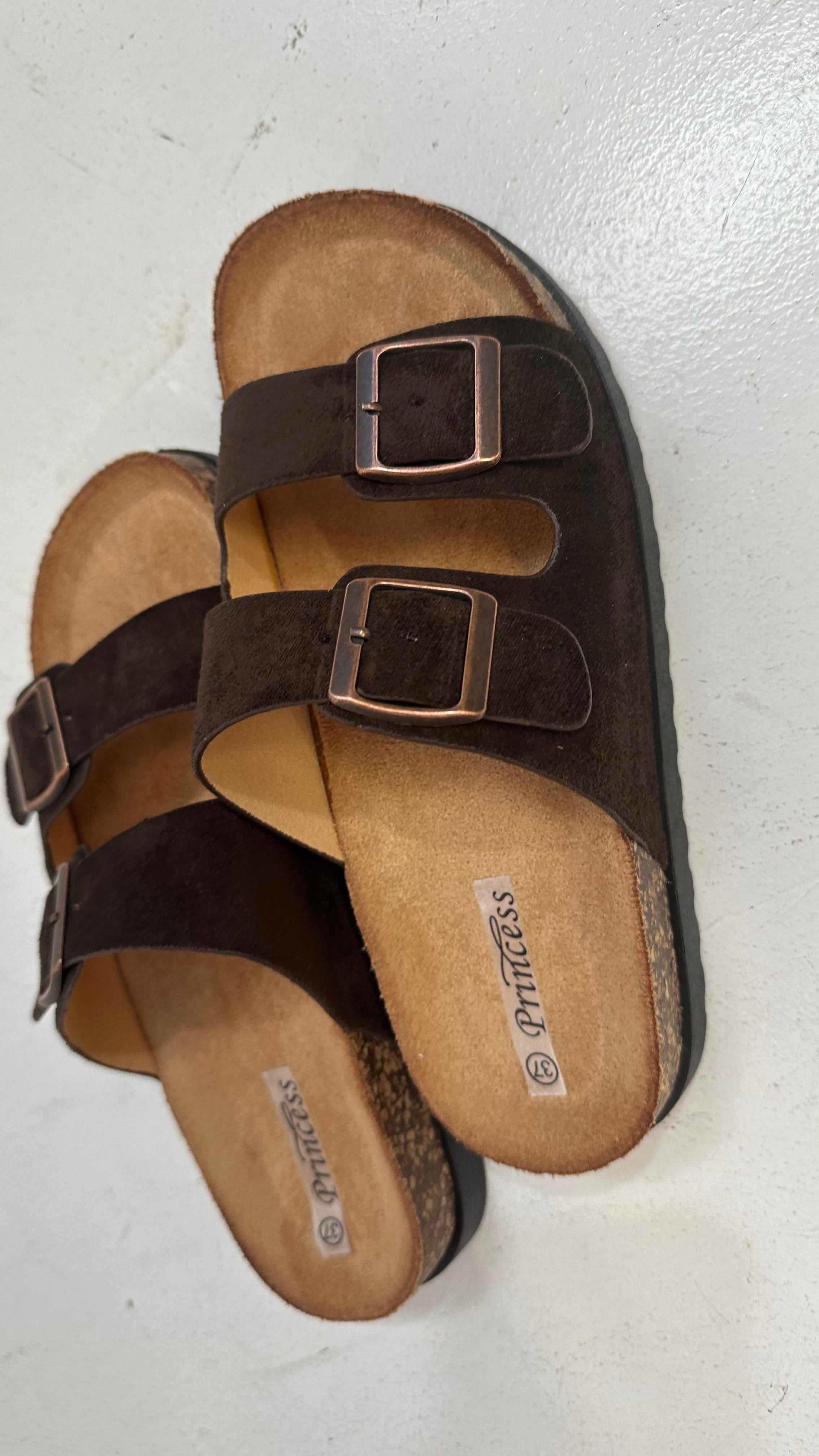 Ciabatta CAMOSCIO BK - MARRONE
