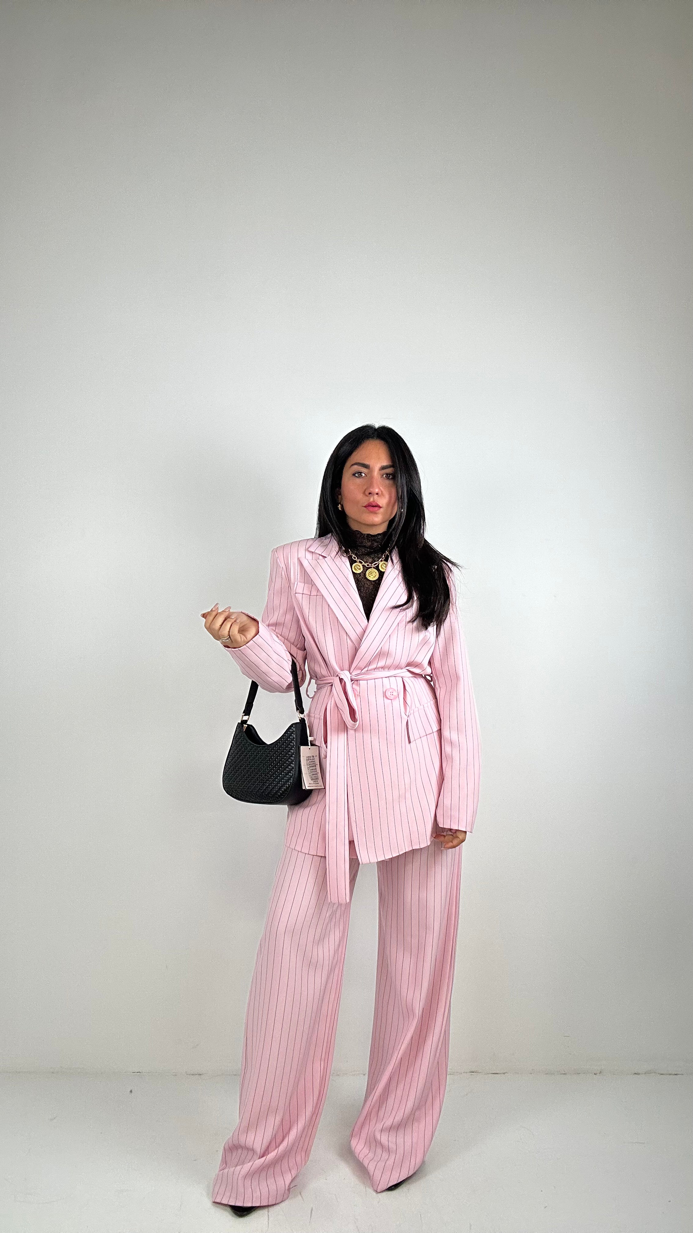 Tailleur GESSATO CINTURA - ROSA