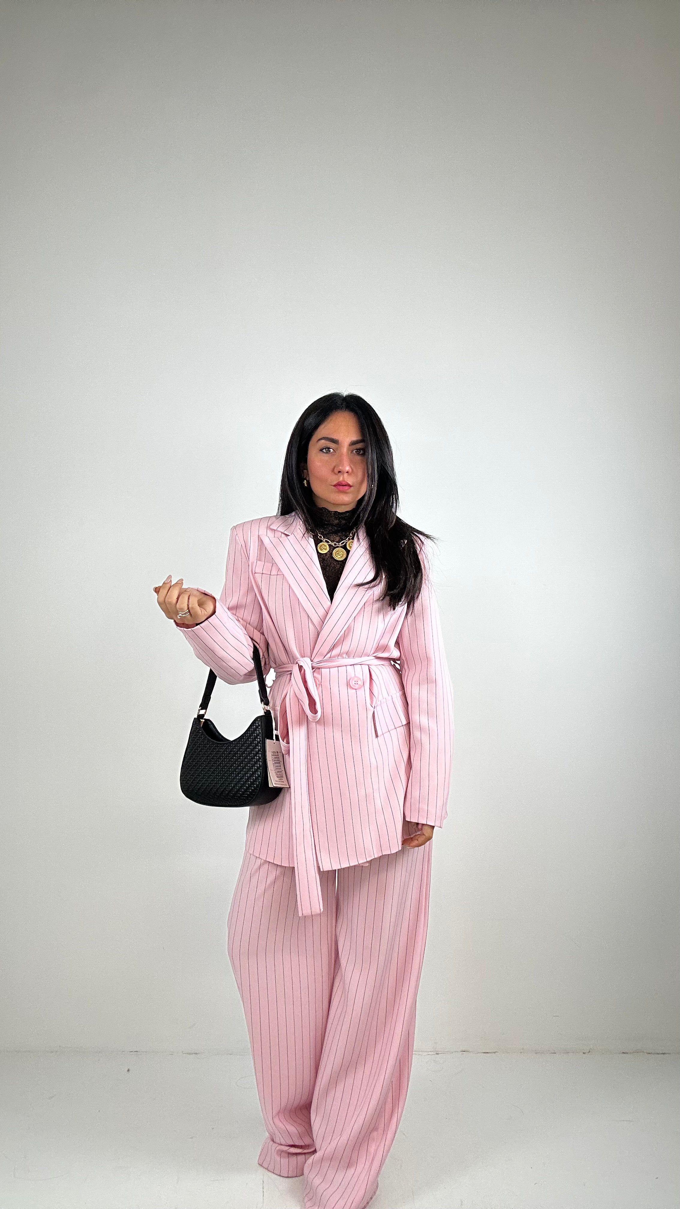Tailleur GESSATO CINTURA - ROSA