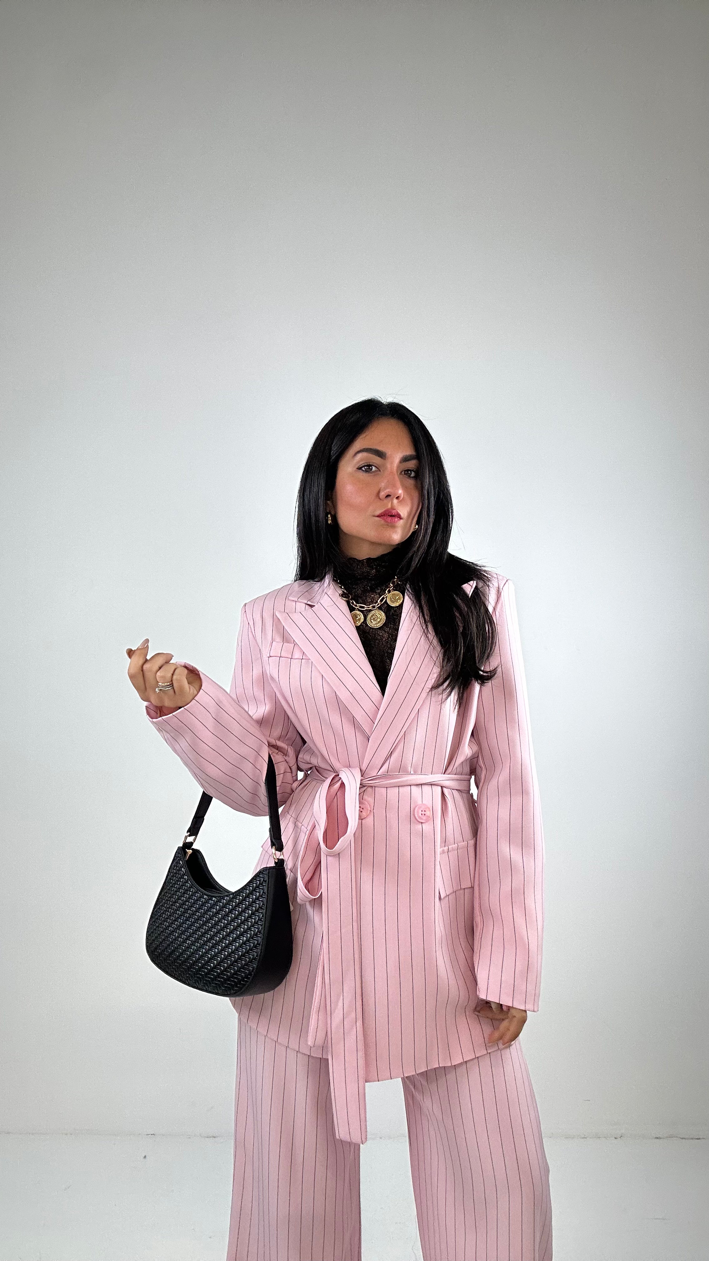 Tailleur GESSATO CINTURA - ROSA