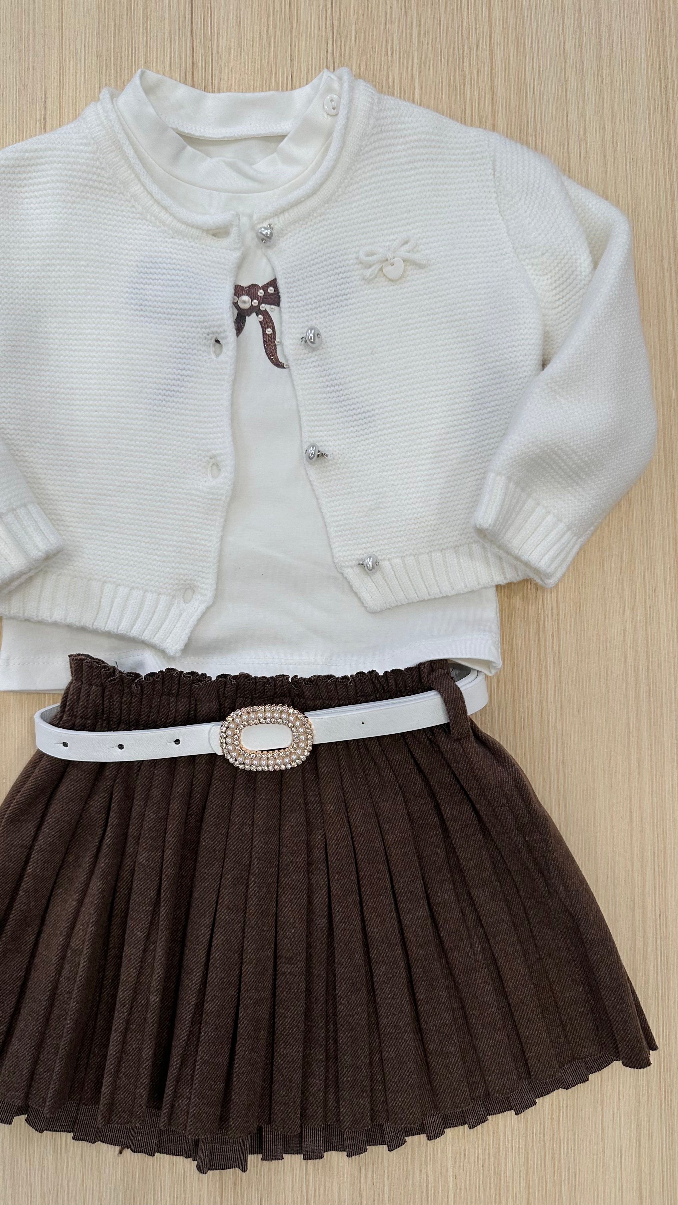 Completo 3PZ FRANCI 12-36M - BIANCO