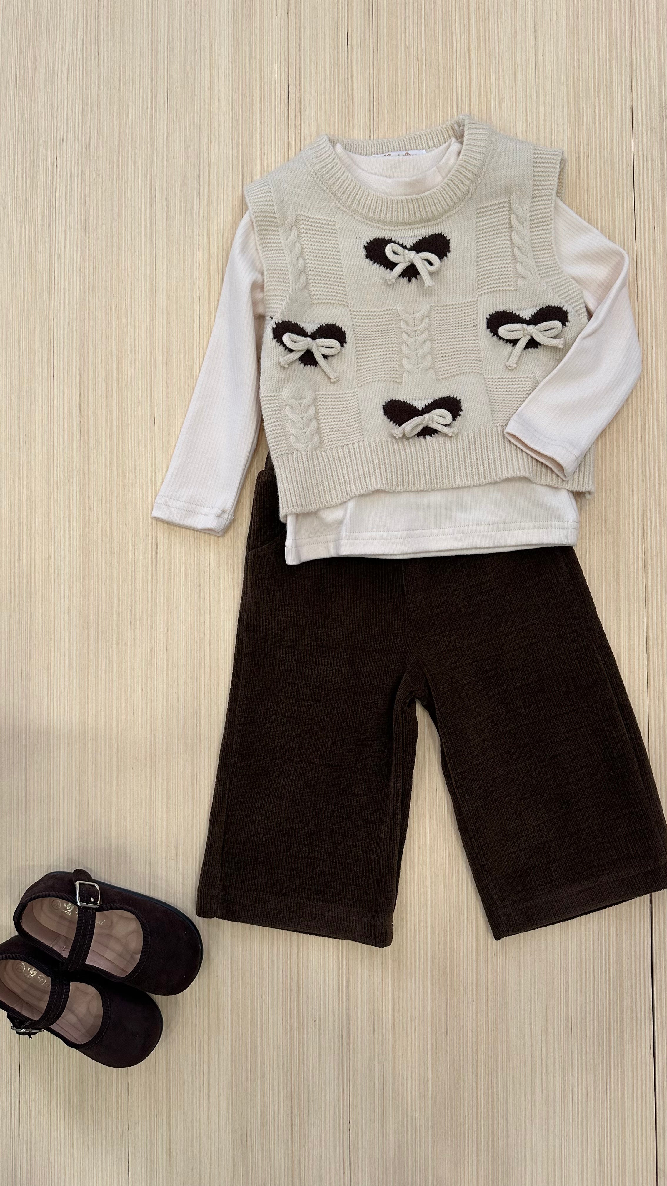 Completo 3 pz CON GILET FIOCCHI 1-5A - PANNA