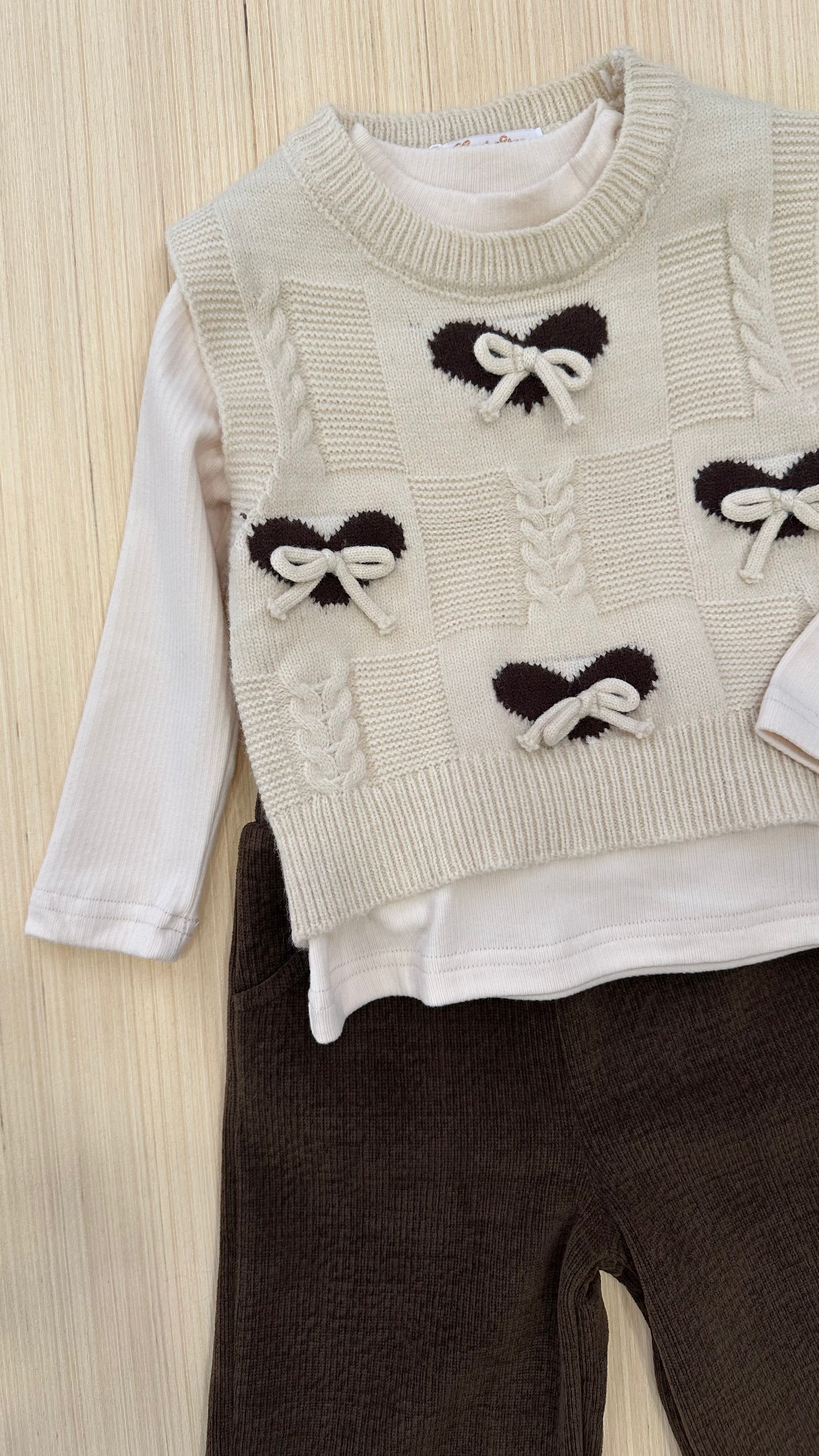 Completo 3 pz CON GILET FIOCCHI 1-5A - PANNA