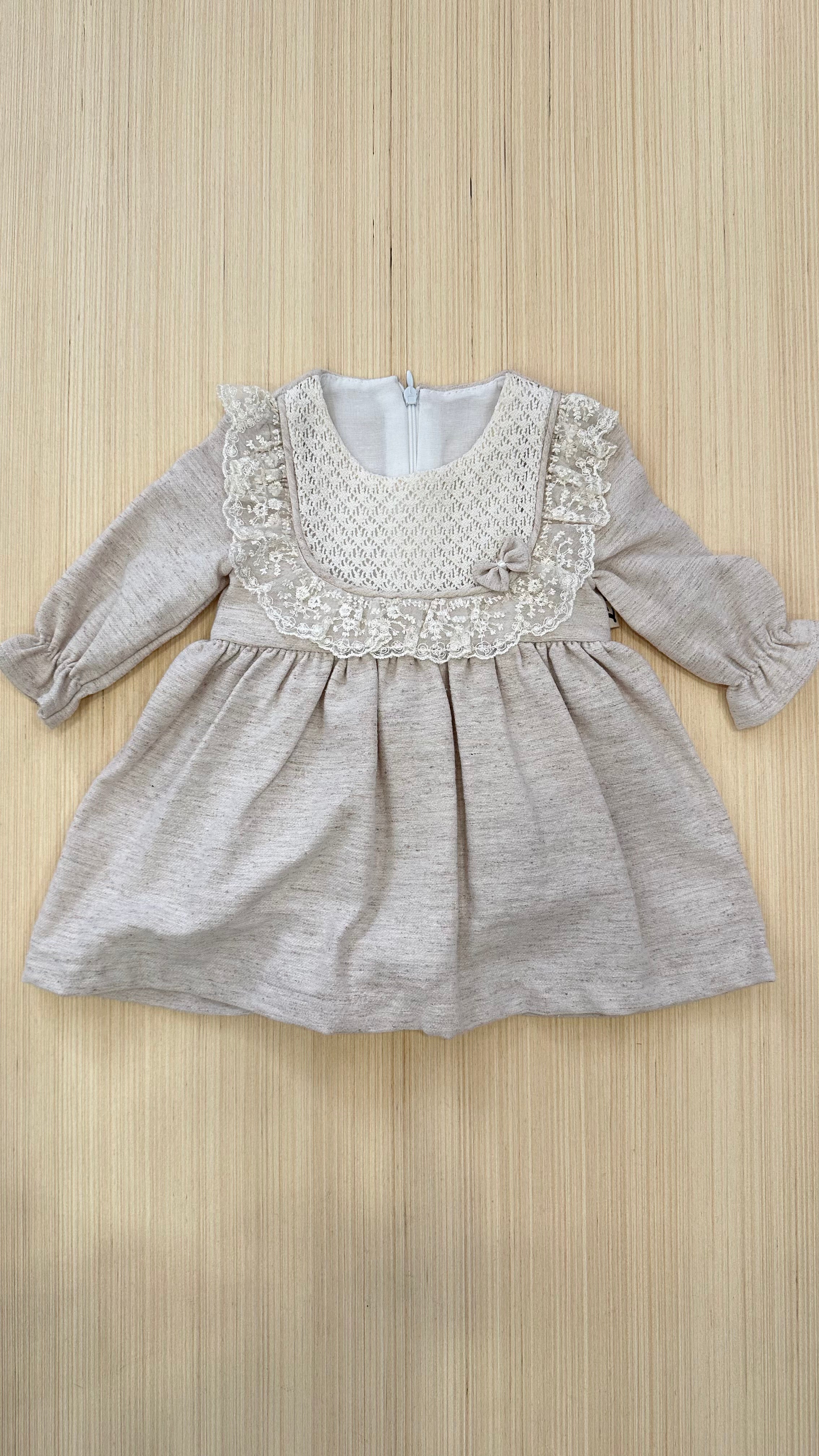 Vestitino CON MERLETTO 6-18M - BEIGE