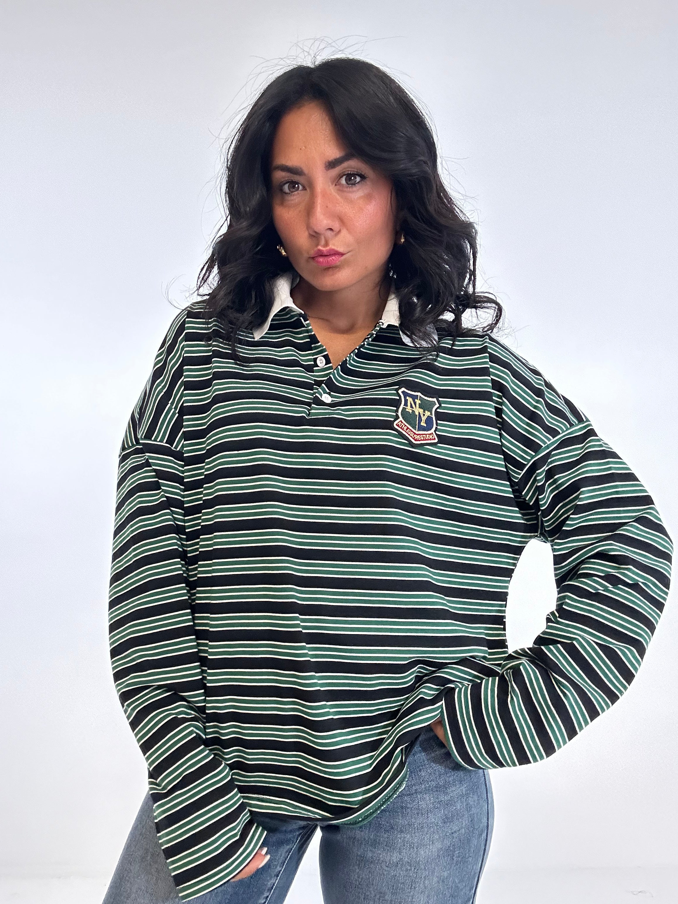 Polo RIGHE NY - VERDE