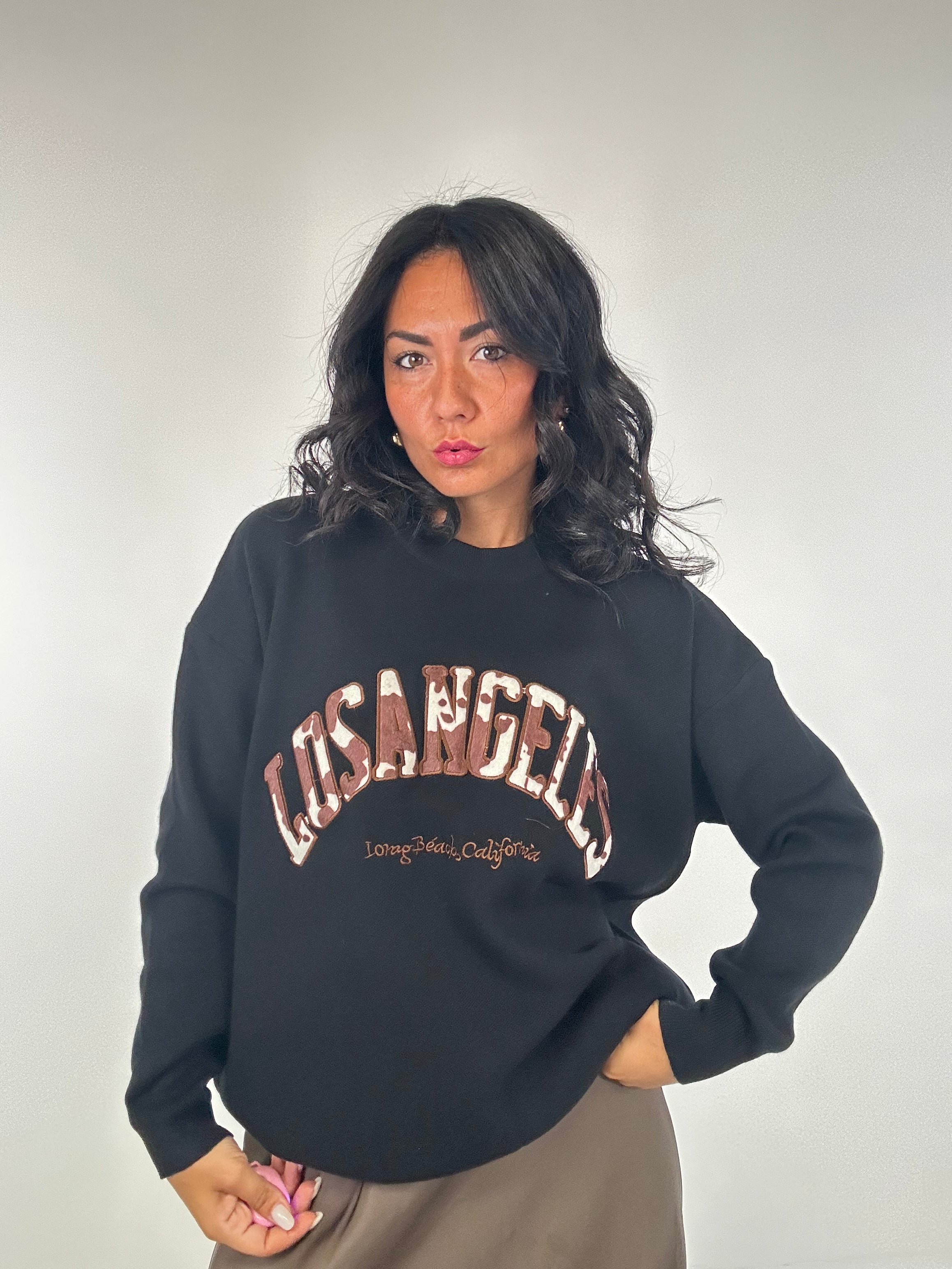 Pull LOS ANGELES MUCCATO - NERO