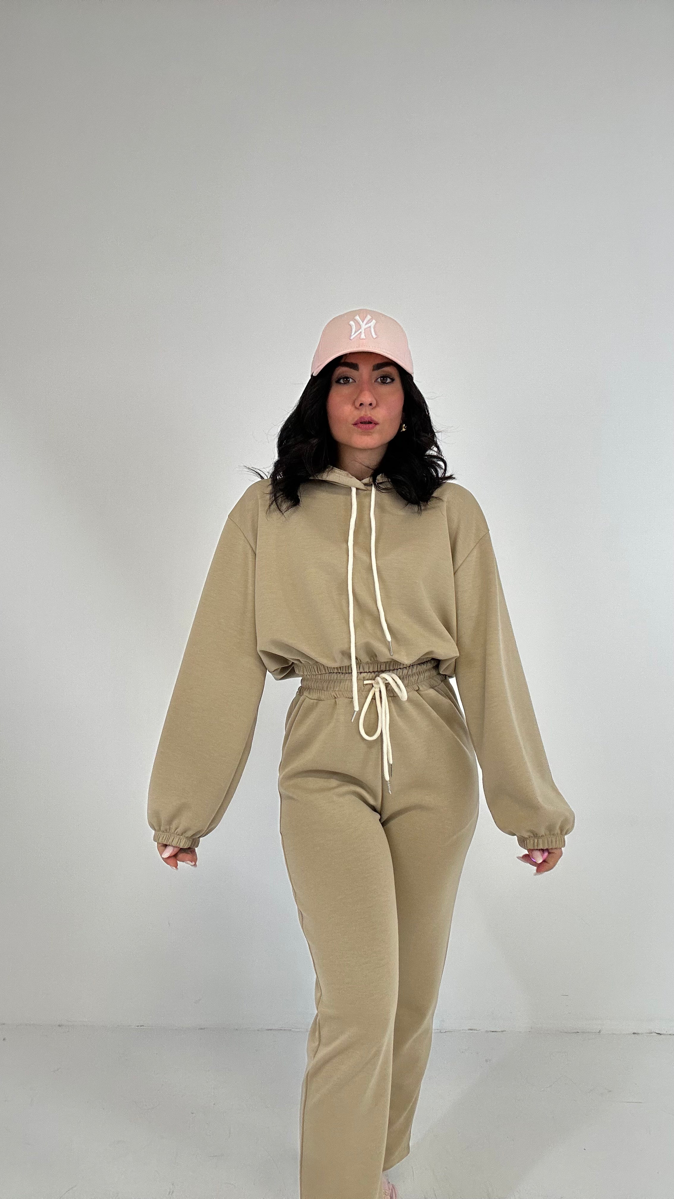 Completo TUTA CON CAPPUCCIO - BEIGE