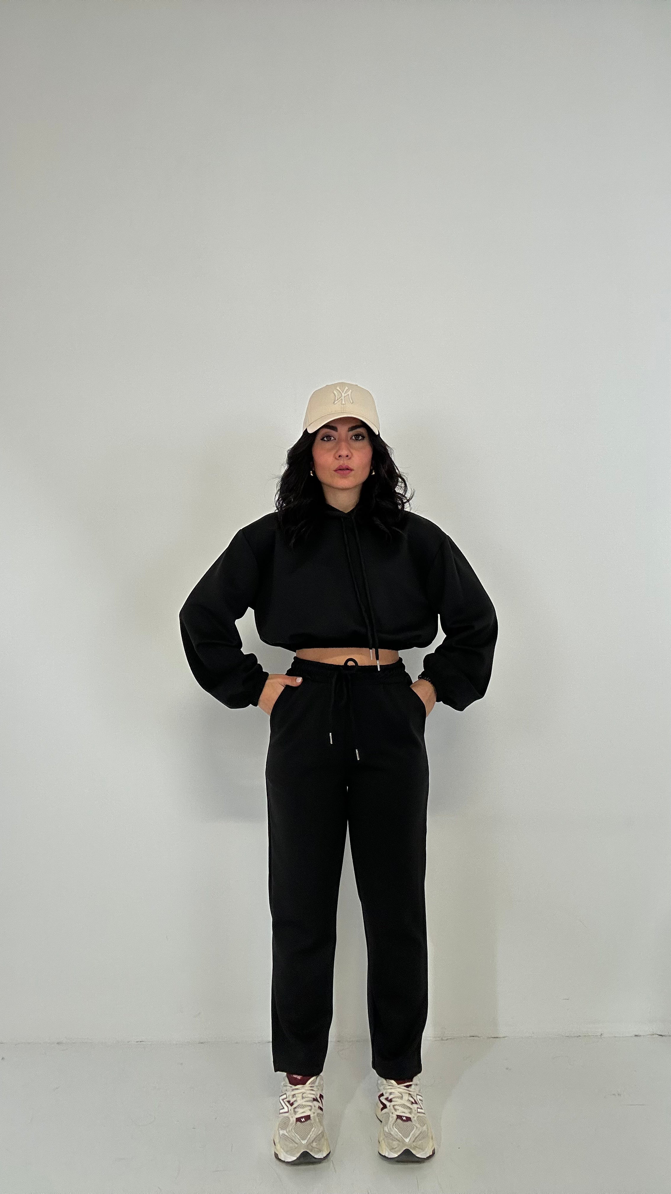 Completo TUTA CON CAPPUCCIO - NERO