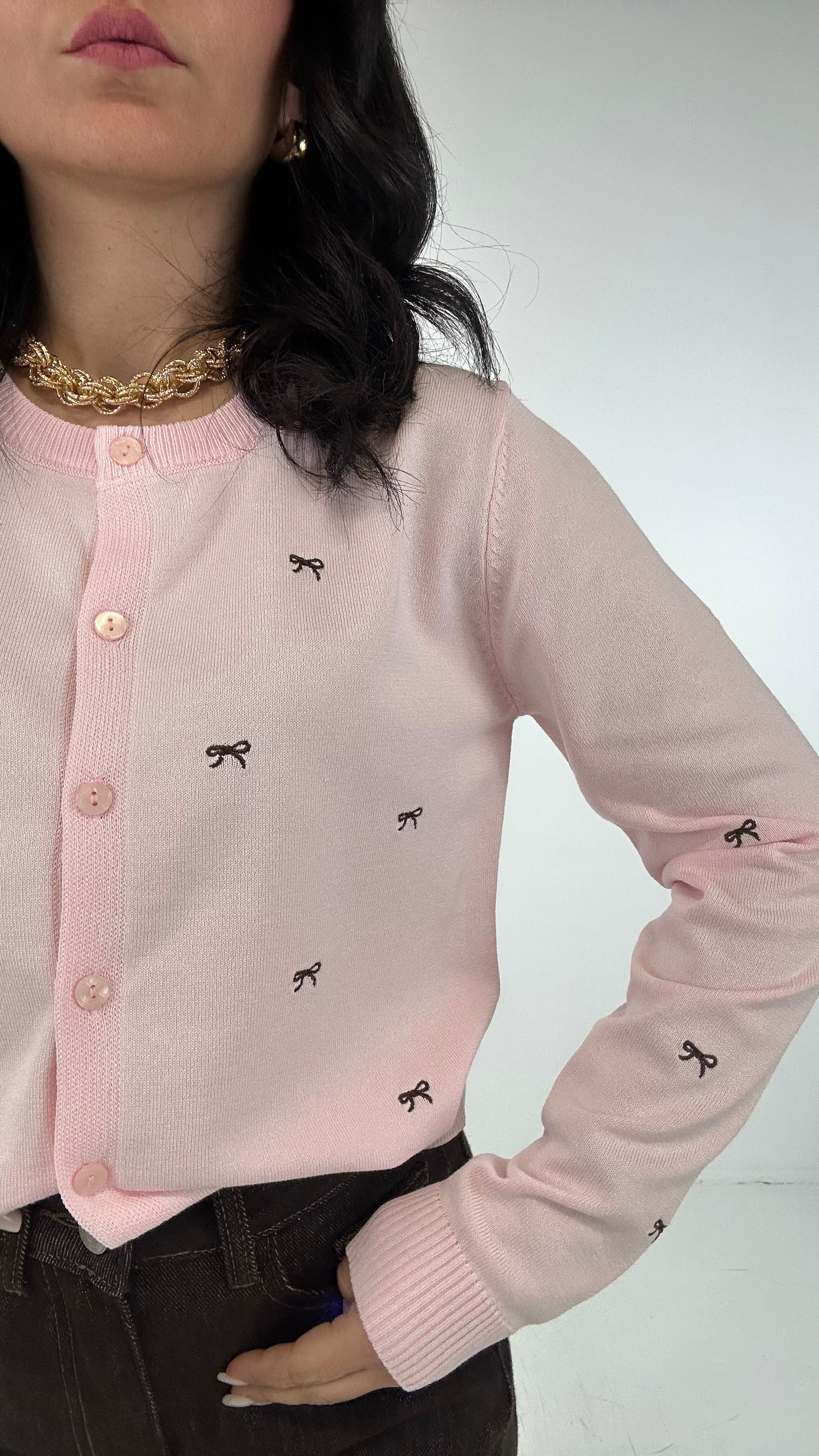 Cardigan FIOCCHETTI - ROSA