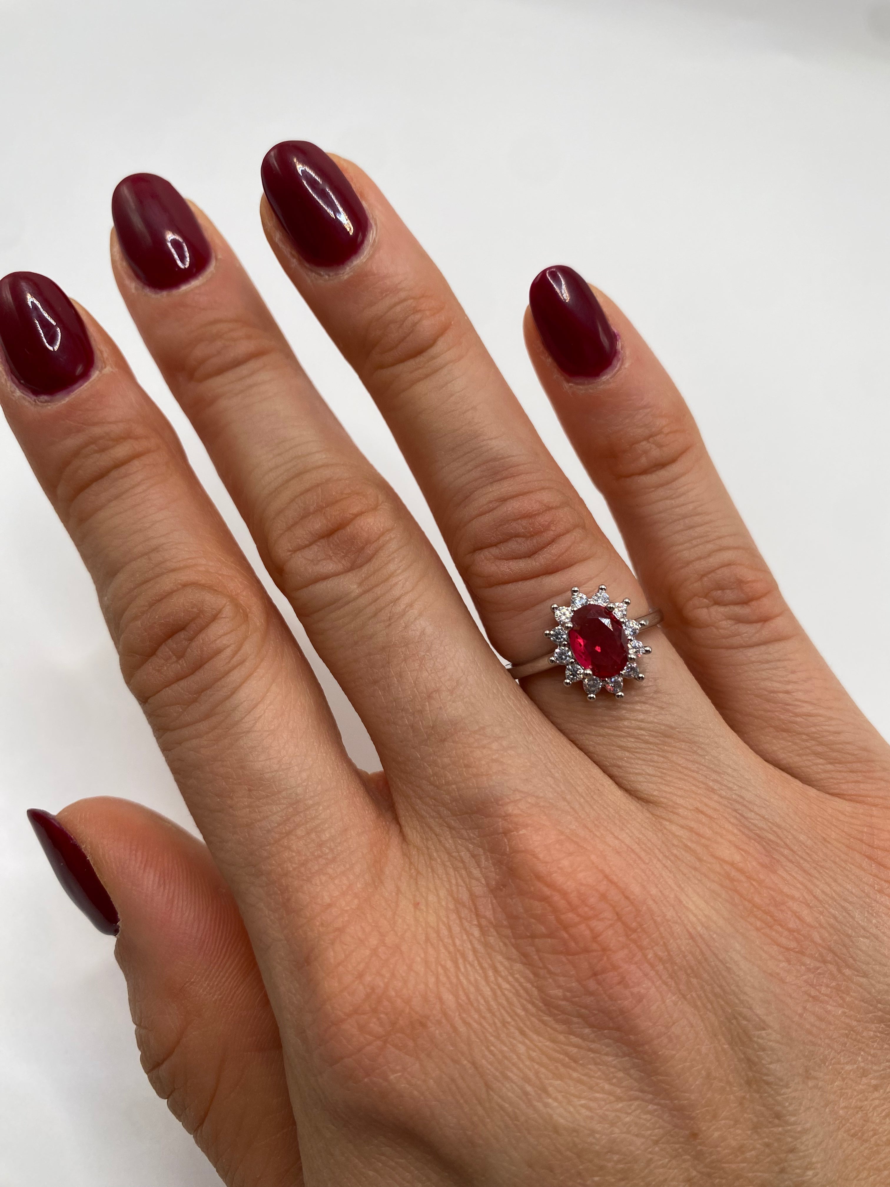 Anello LADY D - ROSSO