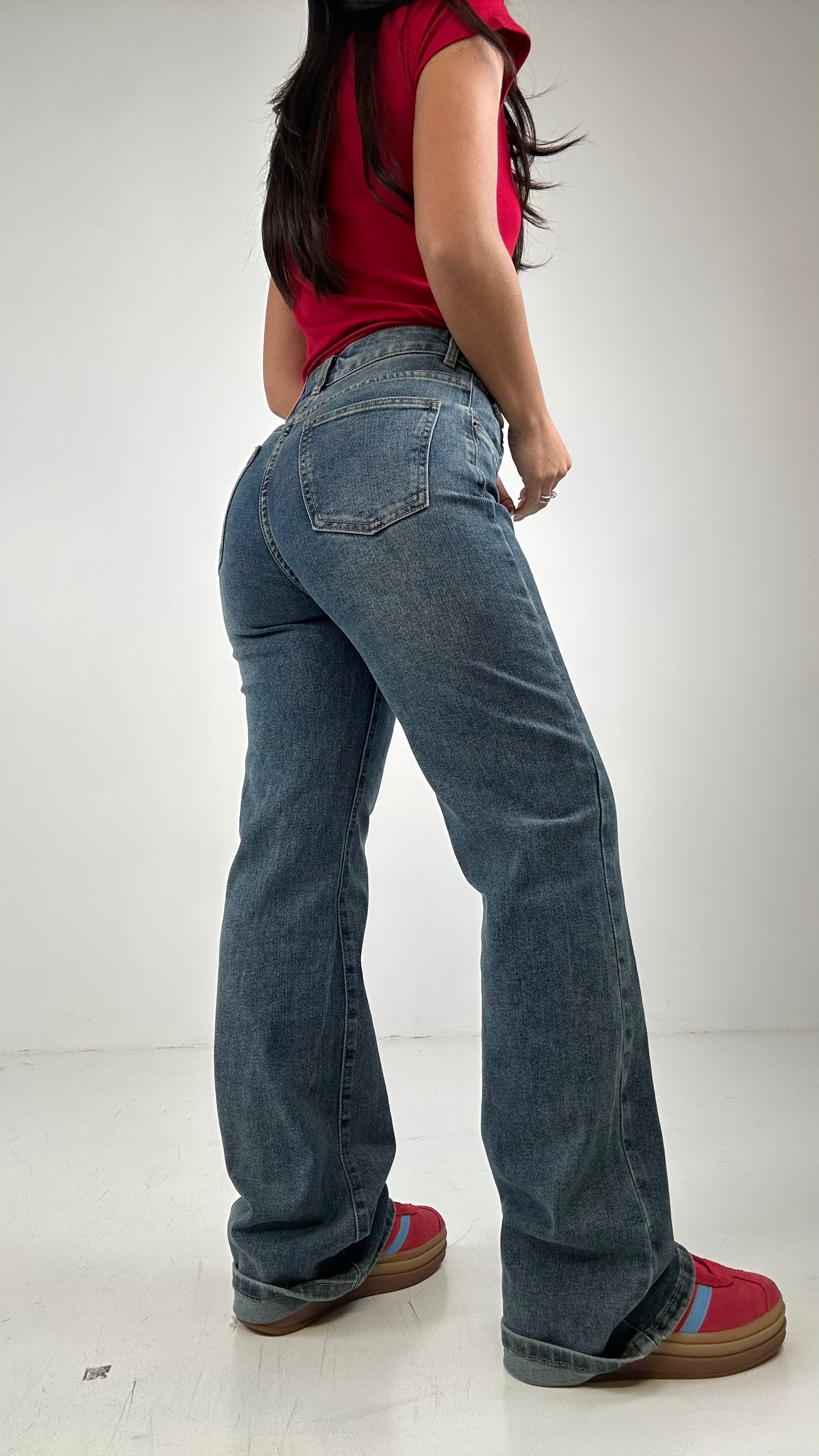 Jeans WIDE LEG CINTO TRASV - JEANS