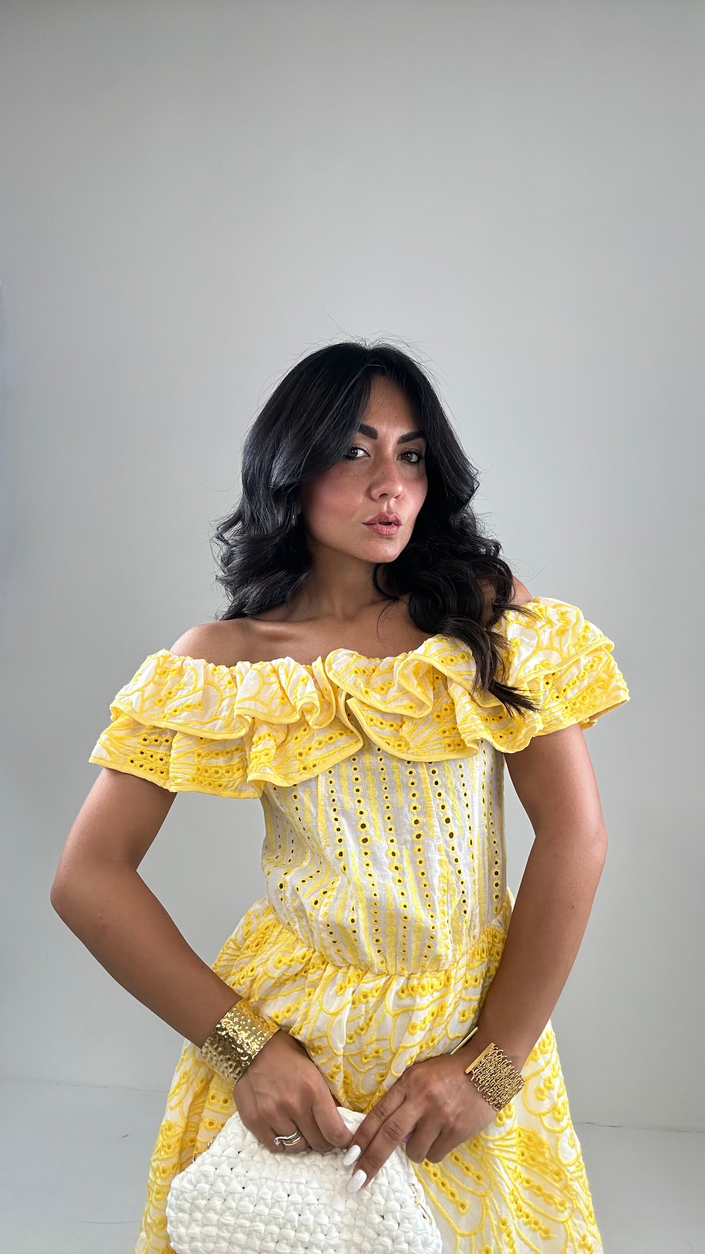 Vestito SANGALLO ARMONIA - GIALLO
