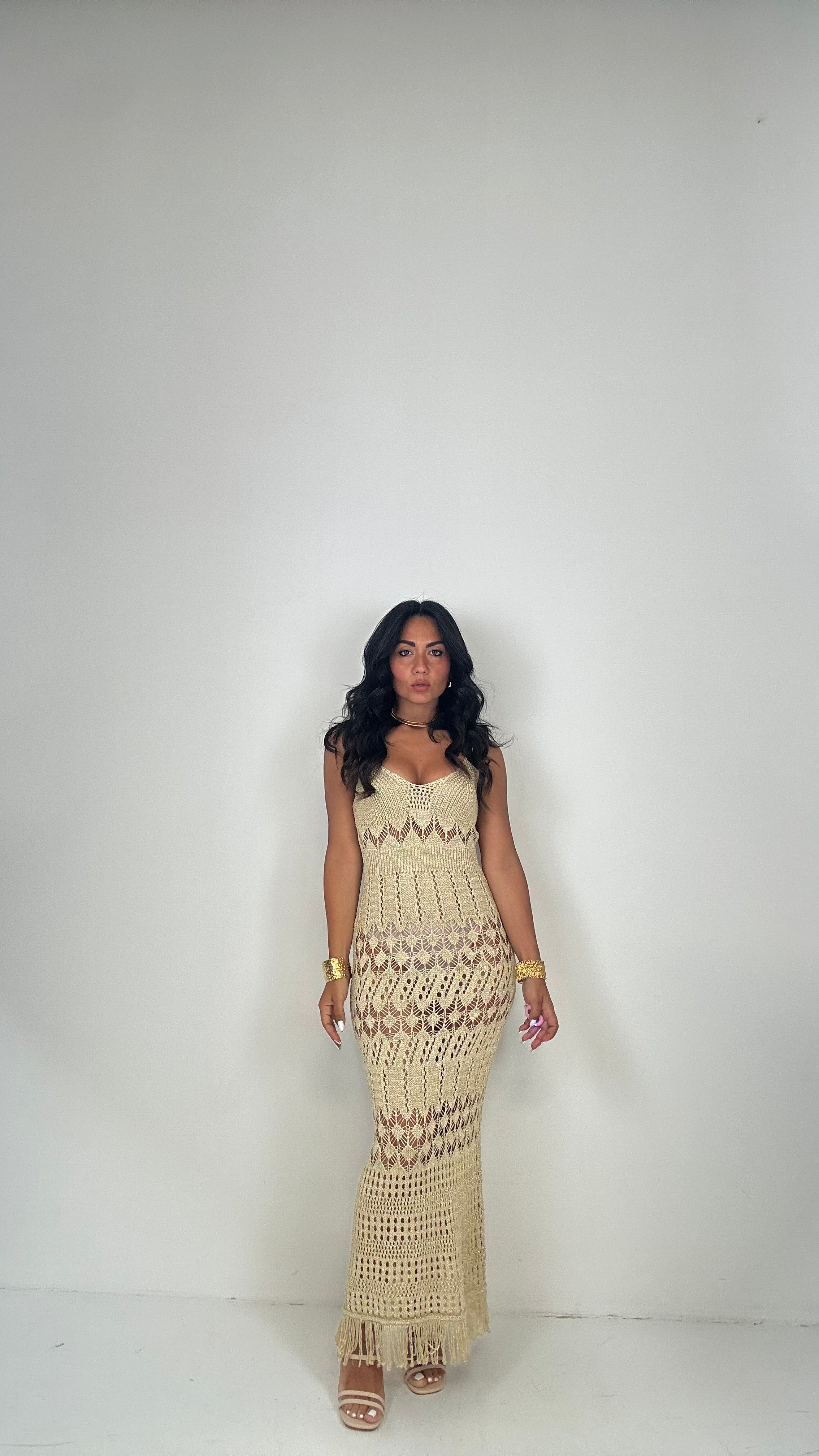 Vestito IN MAGLIA LUX - BEIGE