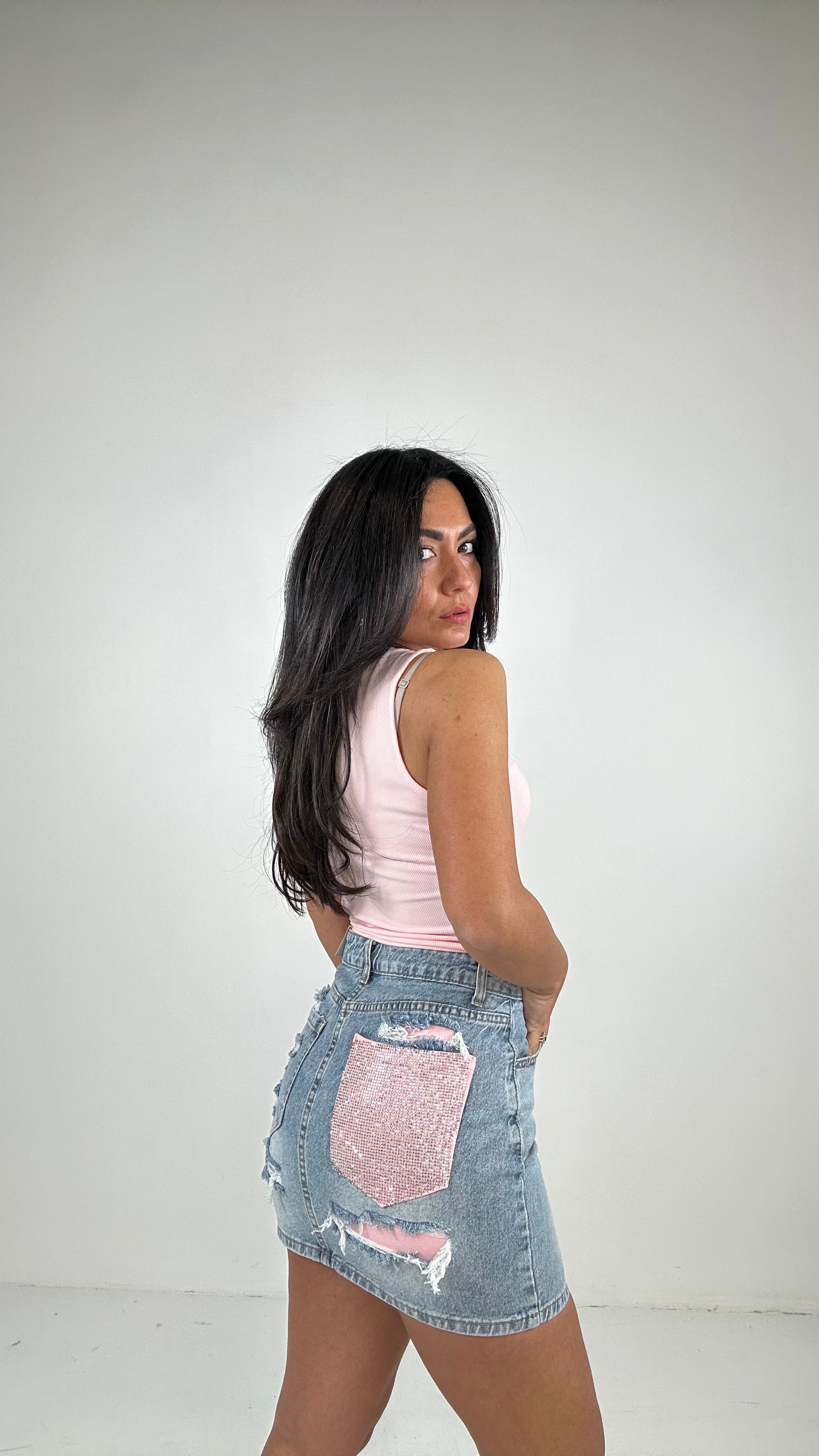 Gonna TASCA LUX - JEANS