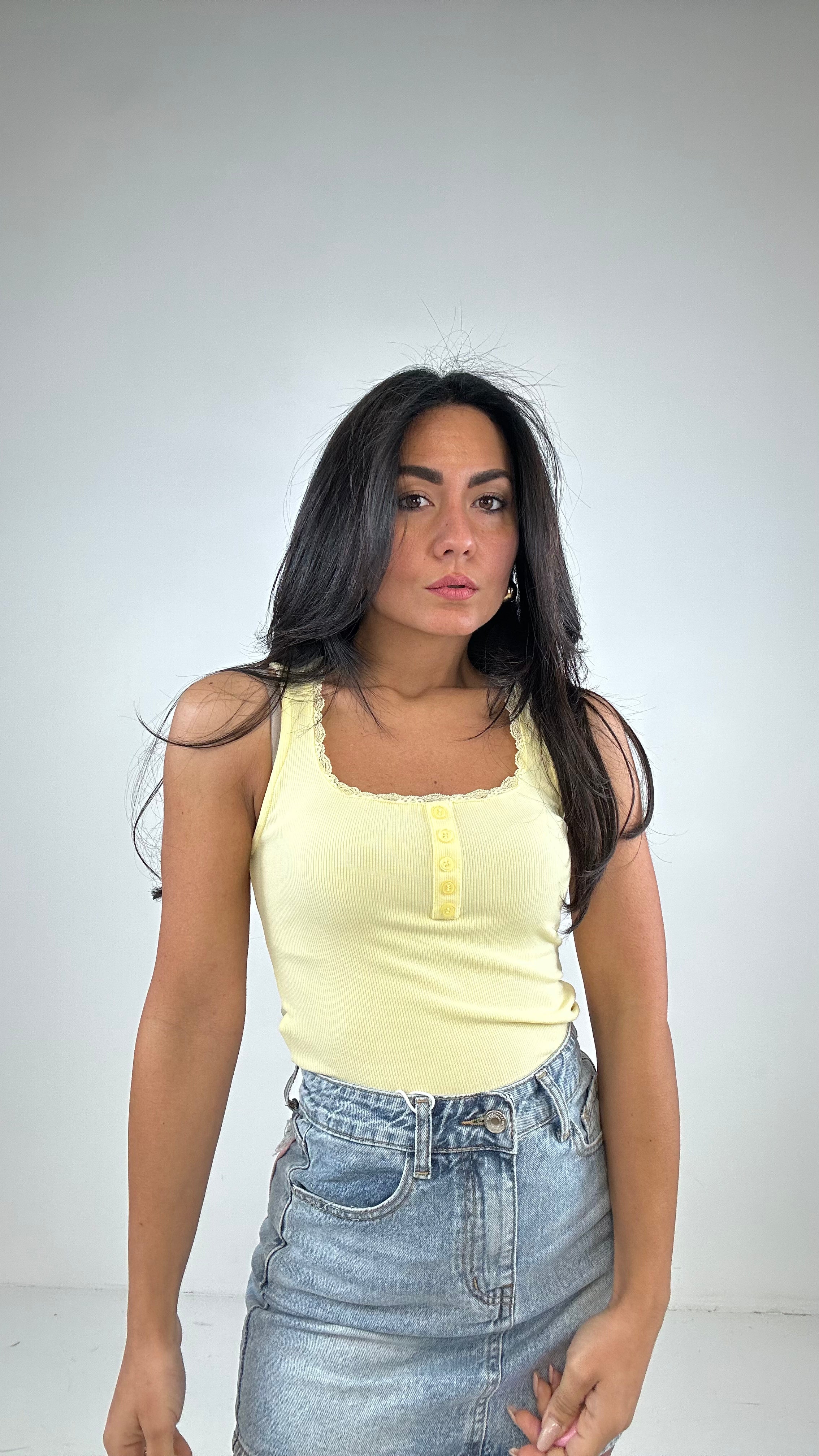 Body CON PIZZO - GIALLO