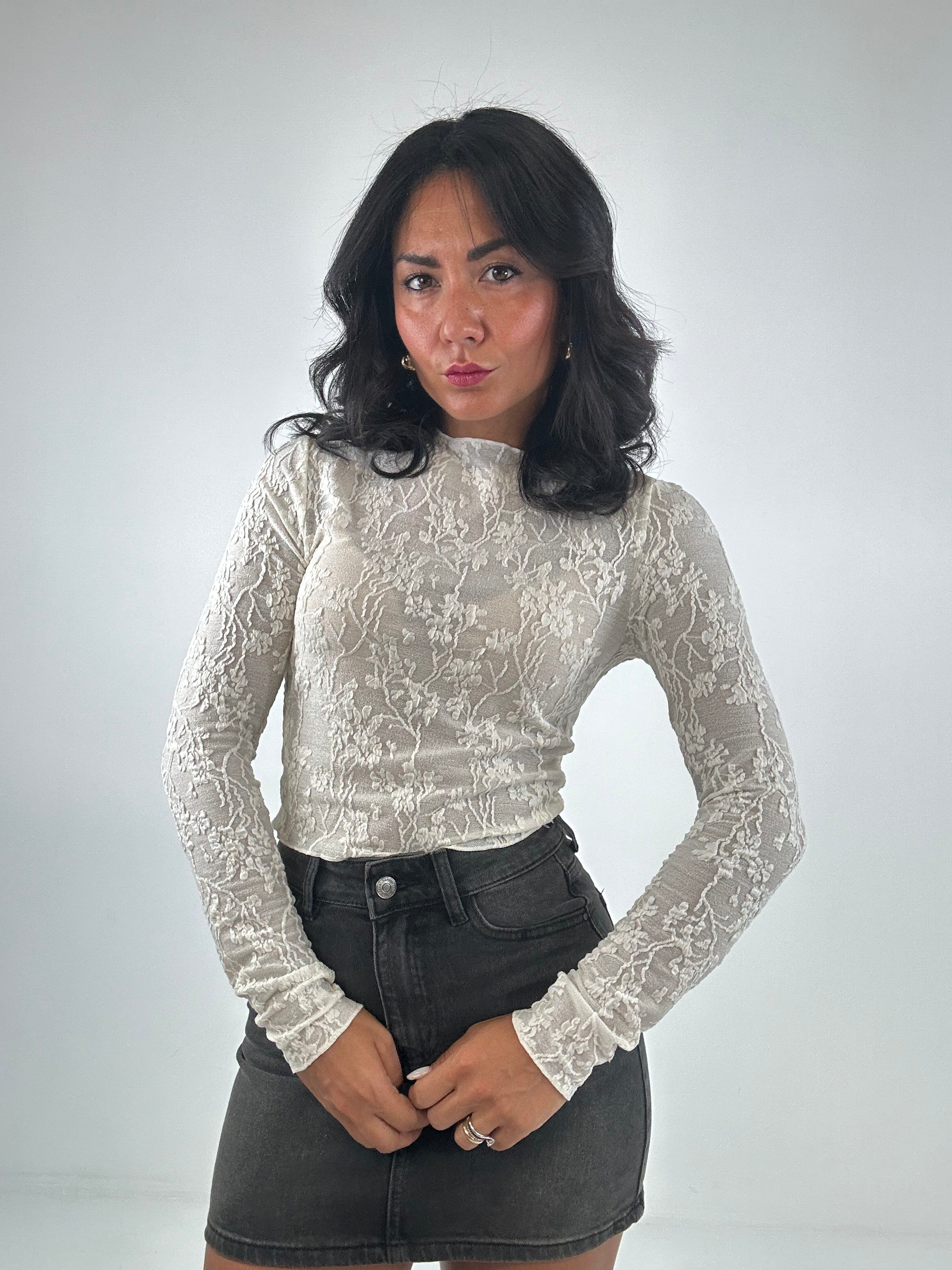 Maglia TRASP FIORE - PANNA
