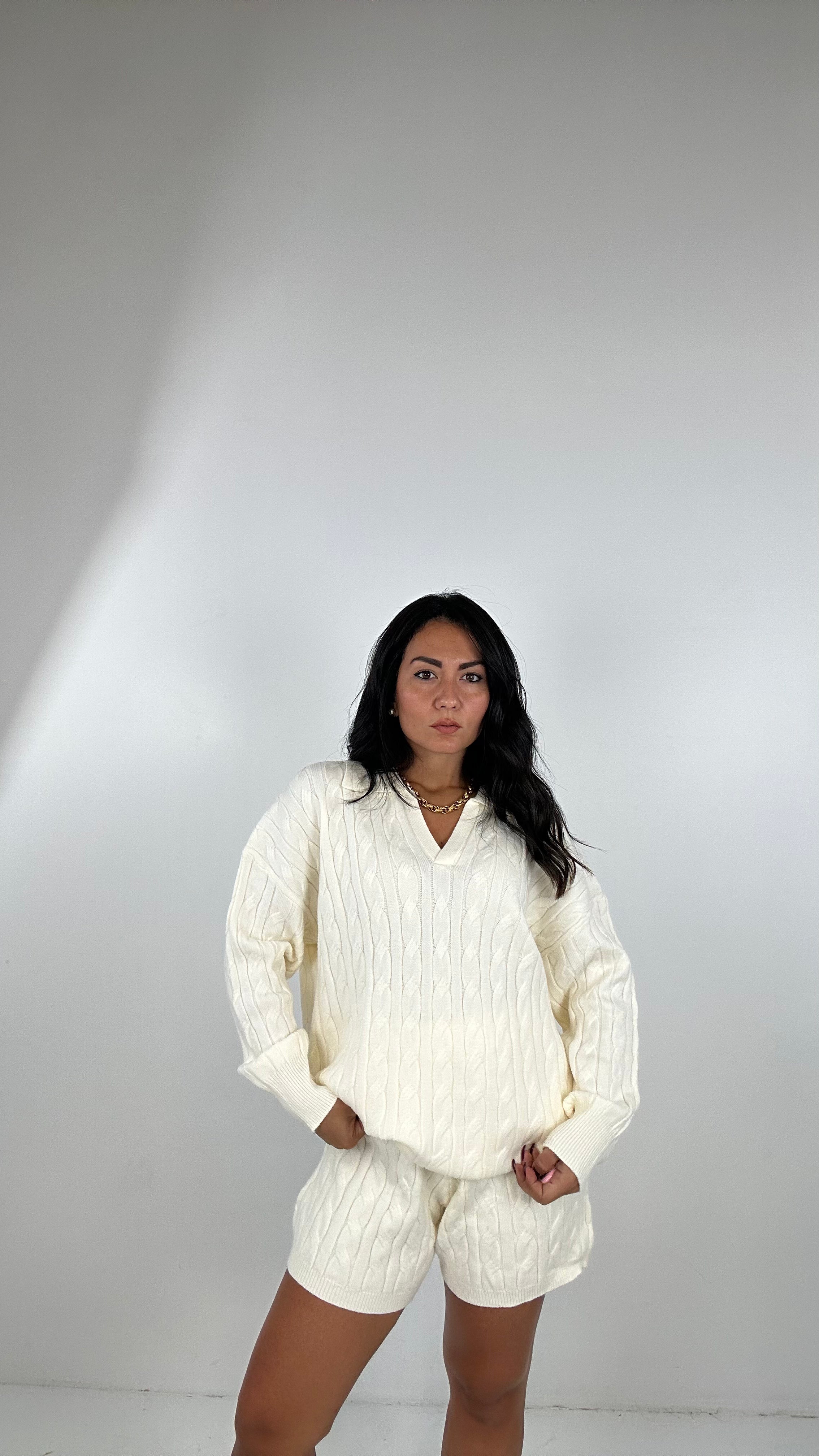 Coordinato TRECCIA POLO - PANNA
