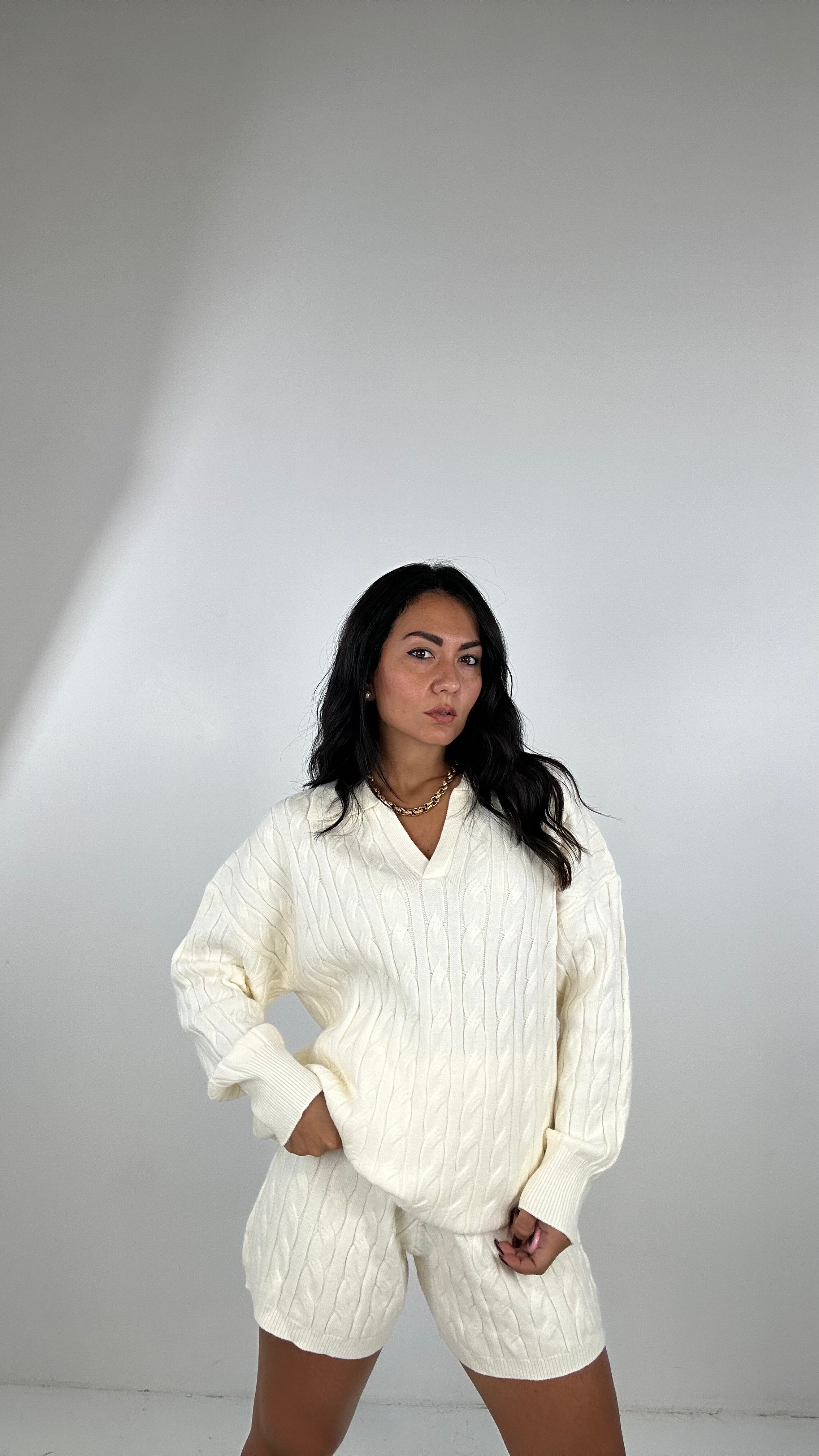 Coordinato TRECCIA POLO - PANNA
