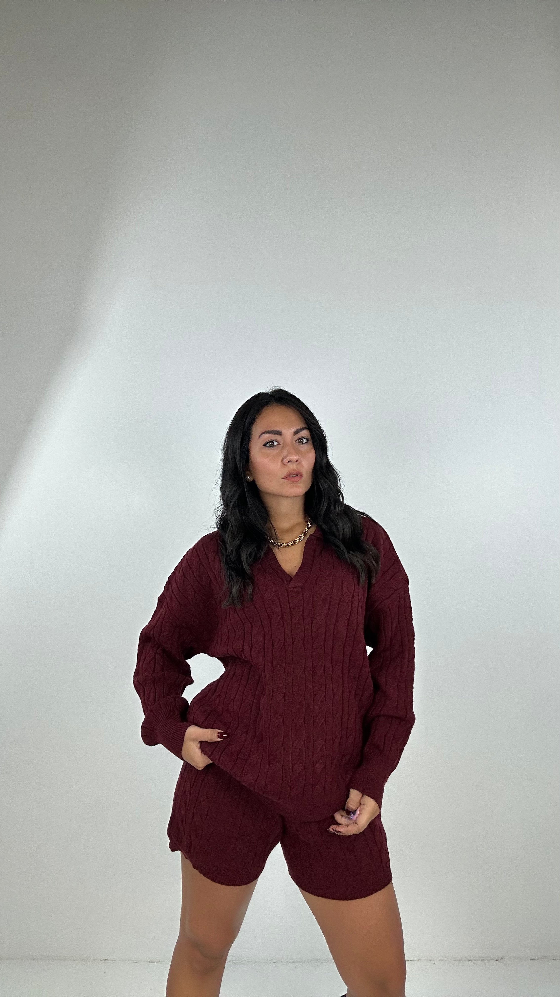 Coordinato TRECCIA POLO - BORDEAUX