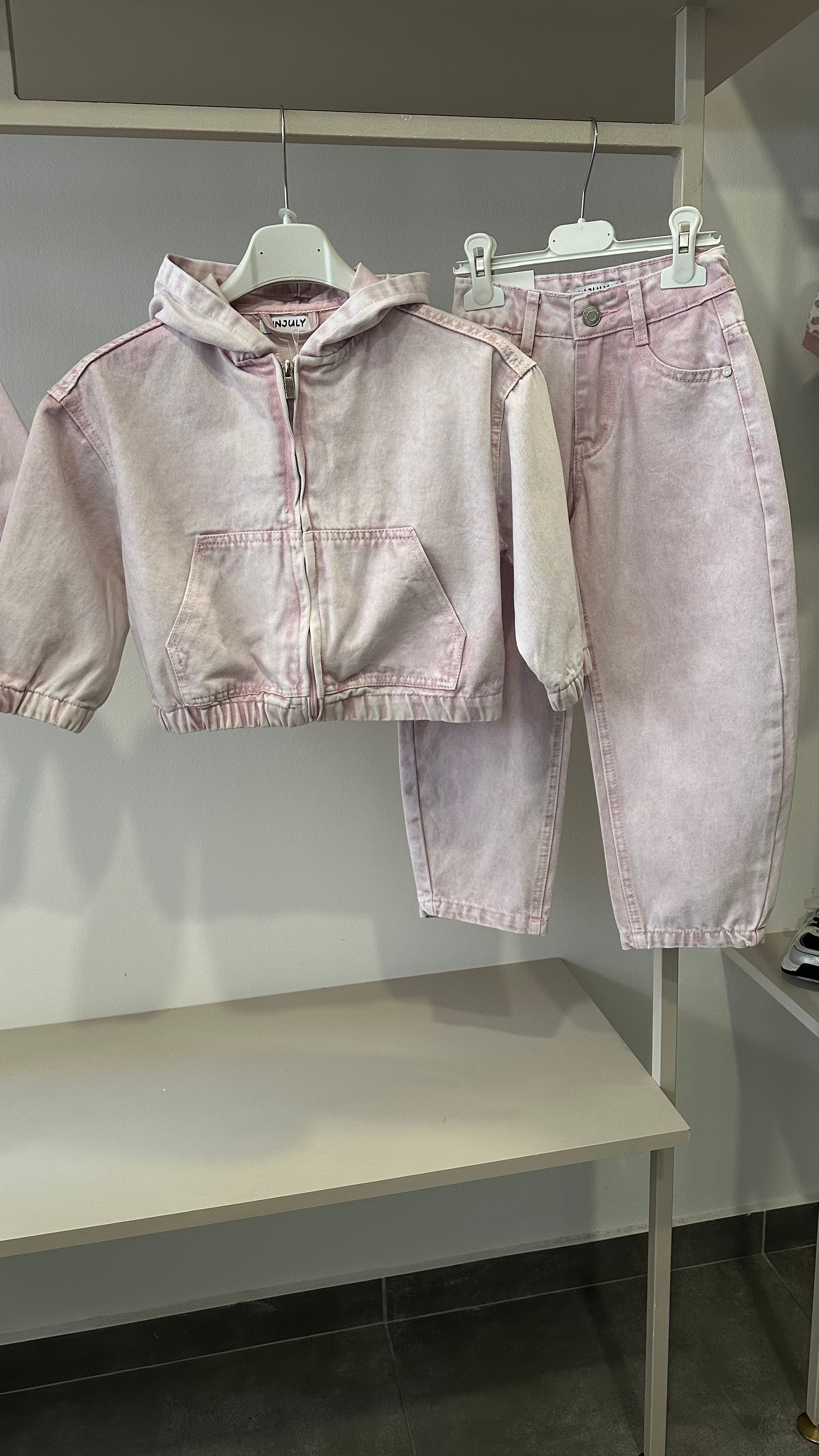 Coordinato JEANS 4-12A - ROSA