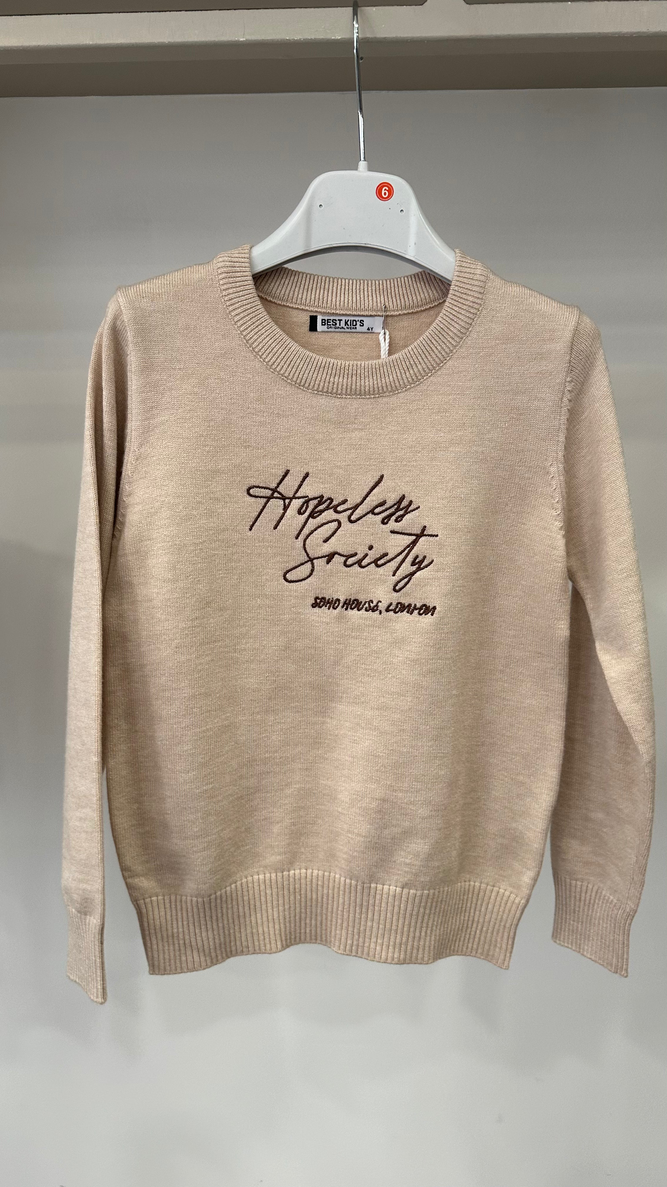 Pull HOPELESS 4-14A - BEIGE