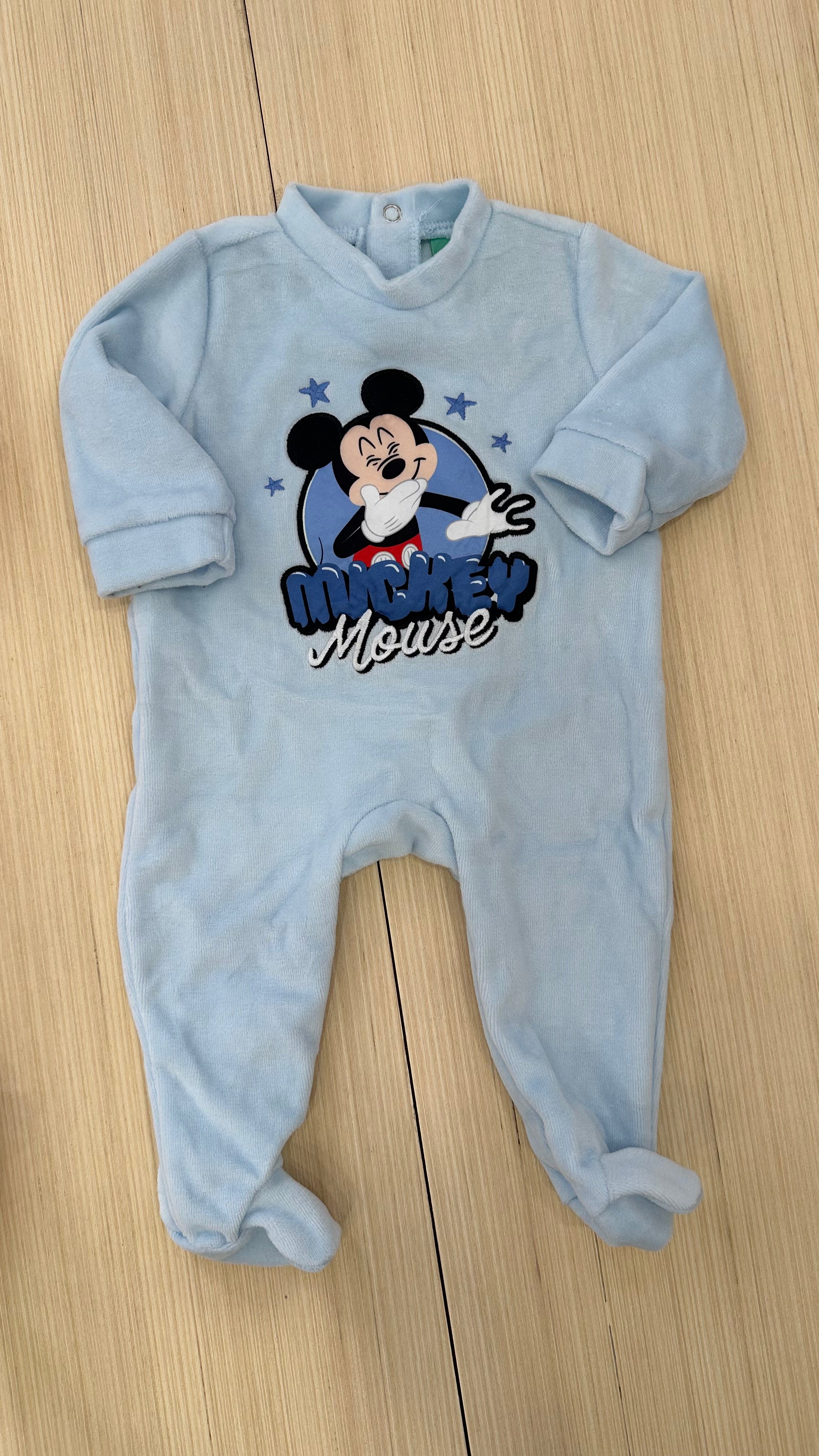 Pigiamino CALDO COTONE DISNEY 1-9M - CELESTE