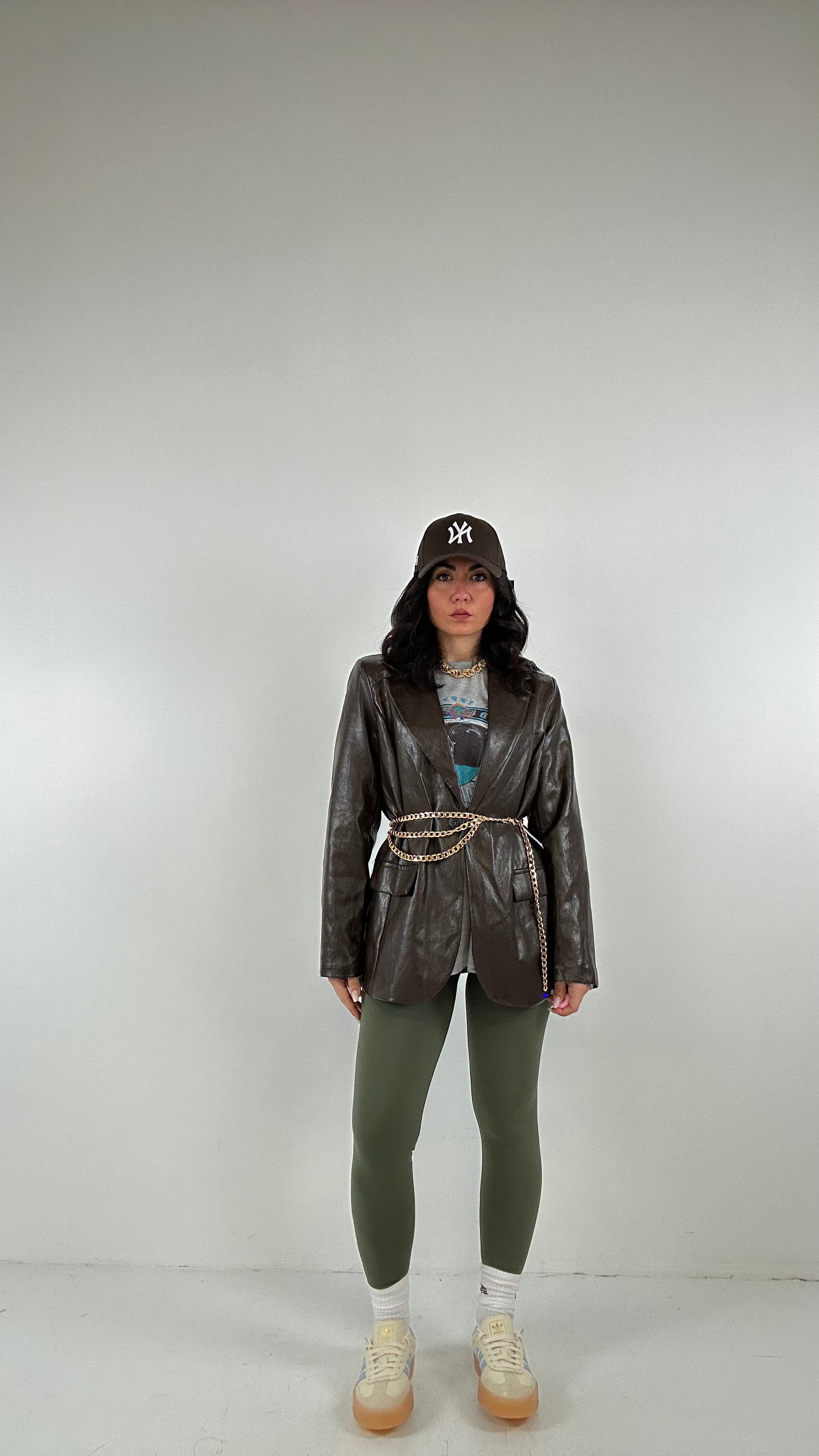 Blazer ECOPELLE MART - MARRONE