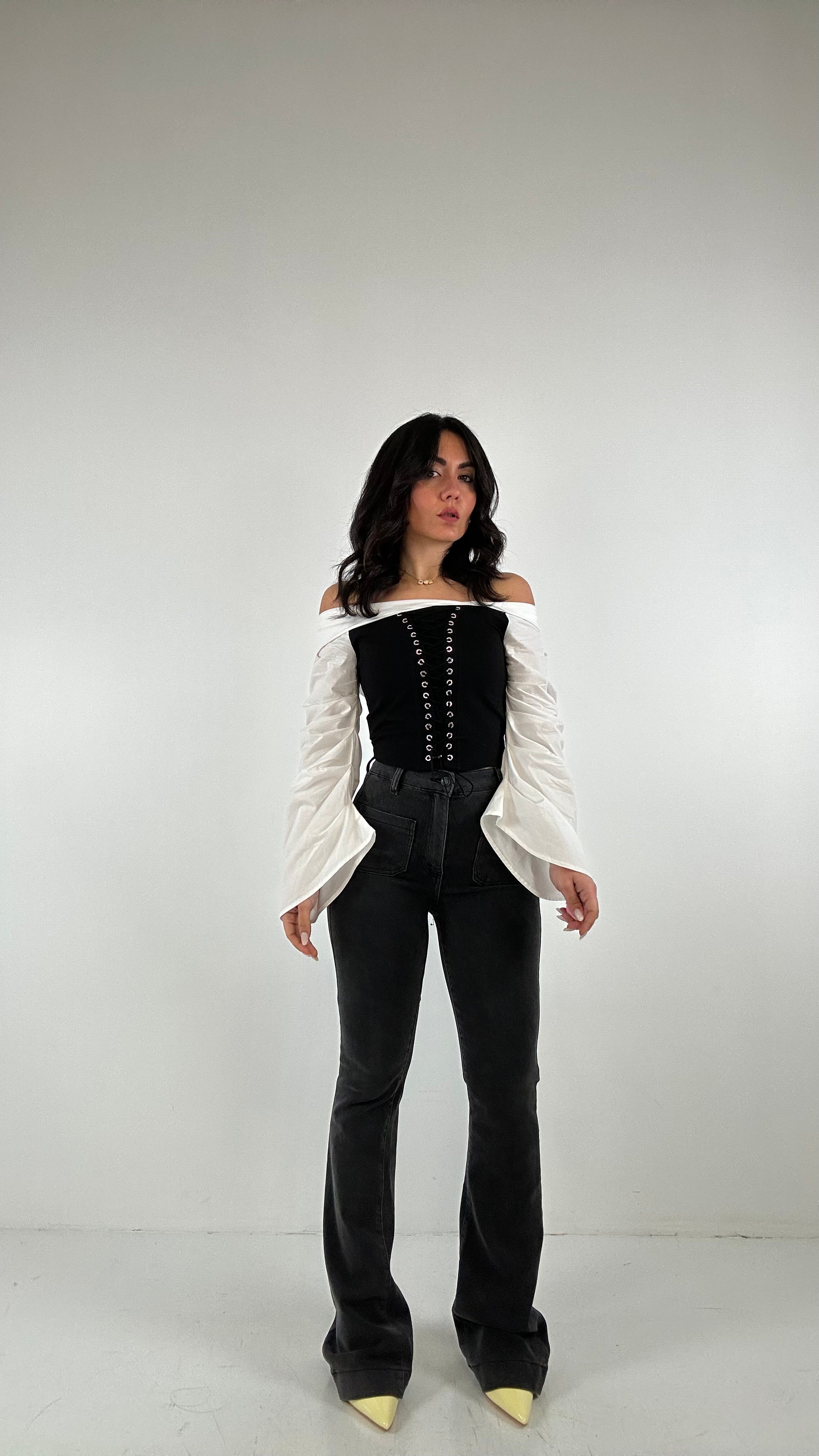 Jeans FLARE FIT - NERO