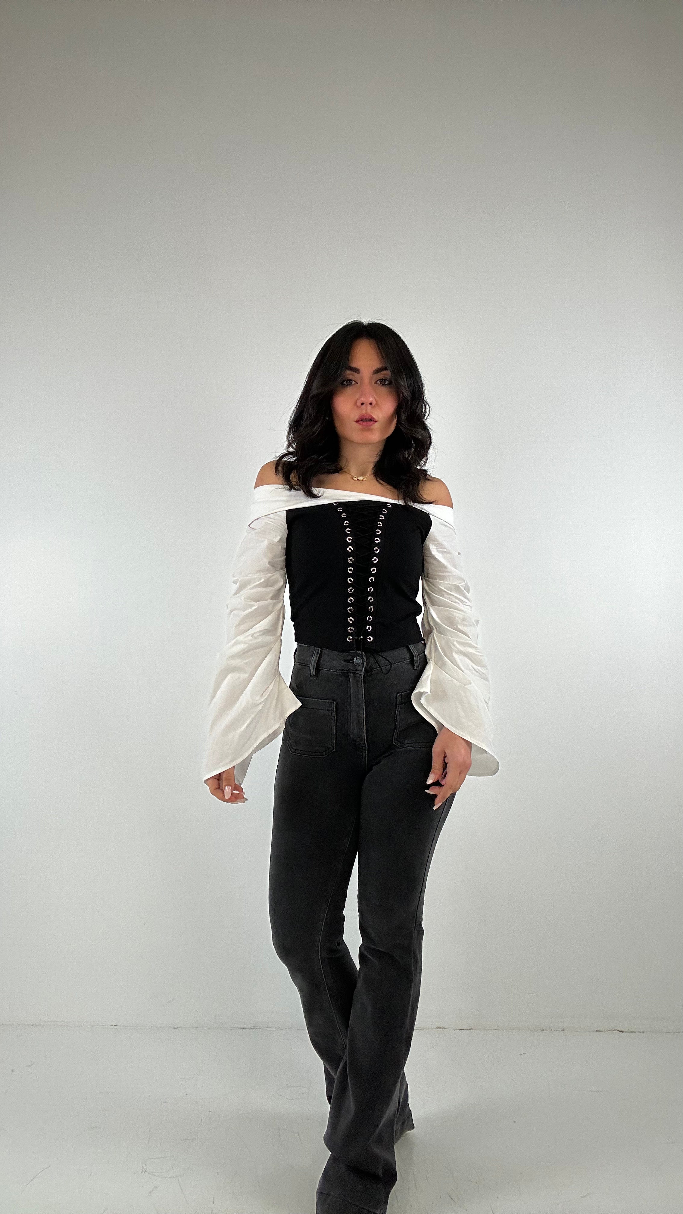 Jeans FLARE FIT - NERO