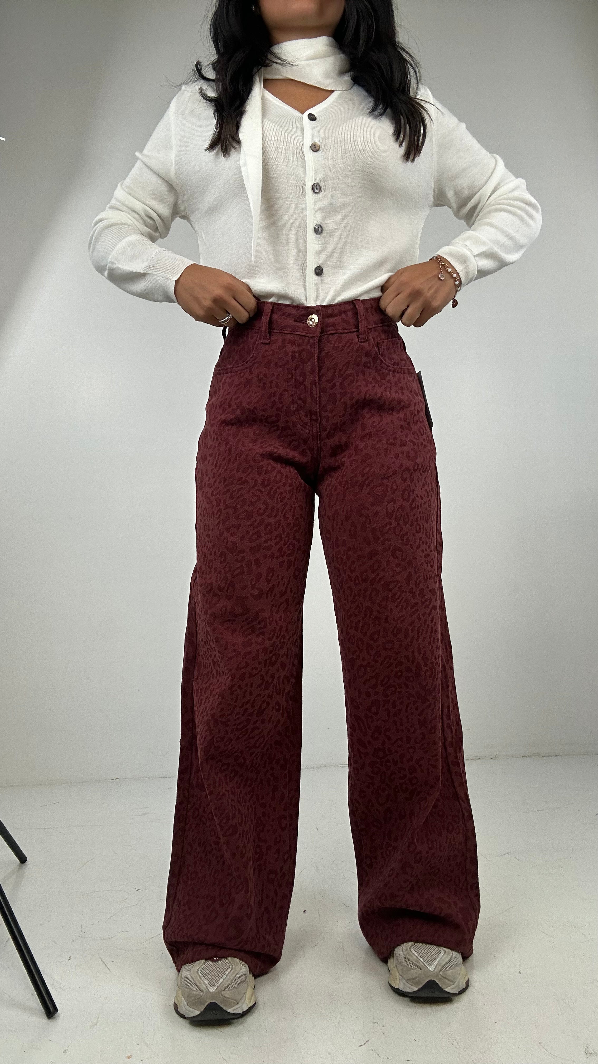 Jeans MACULATO - BORDEAUX