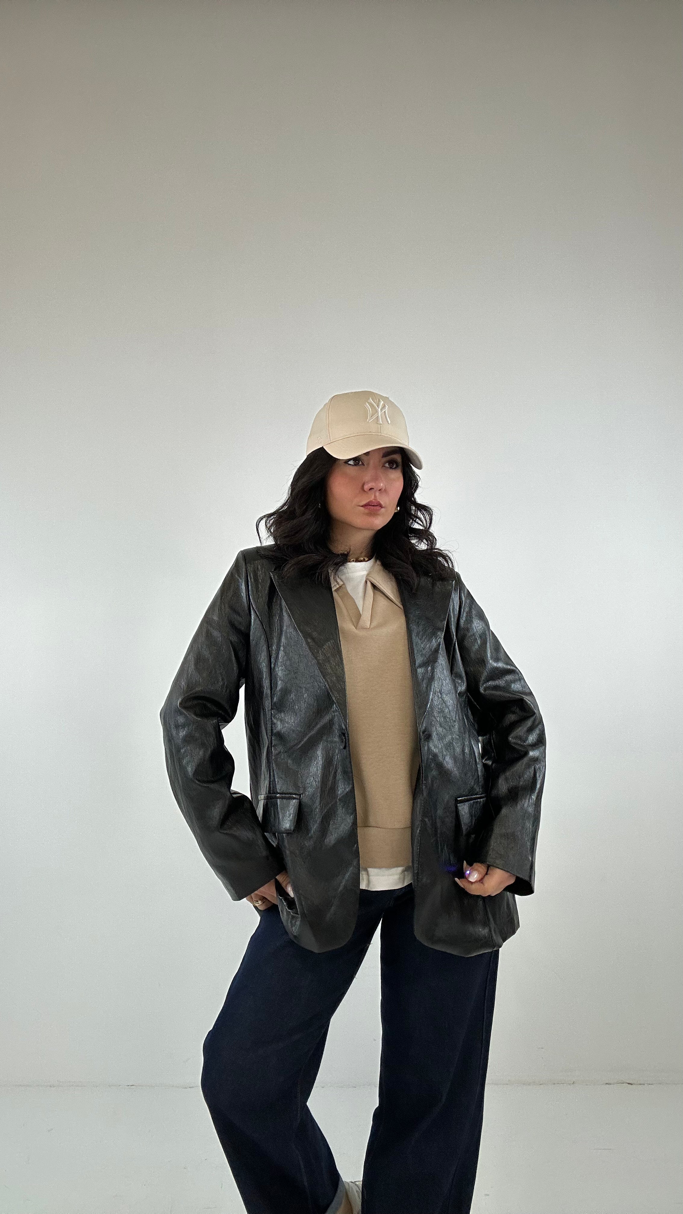 Blazer ECOPELLE MART - NERO