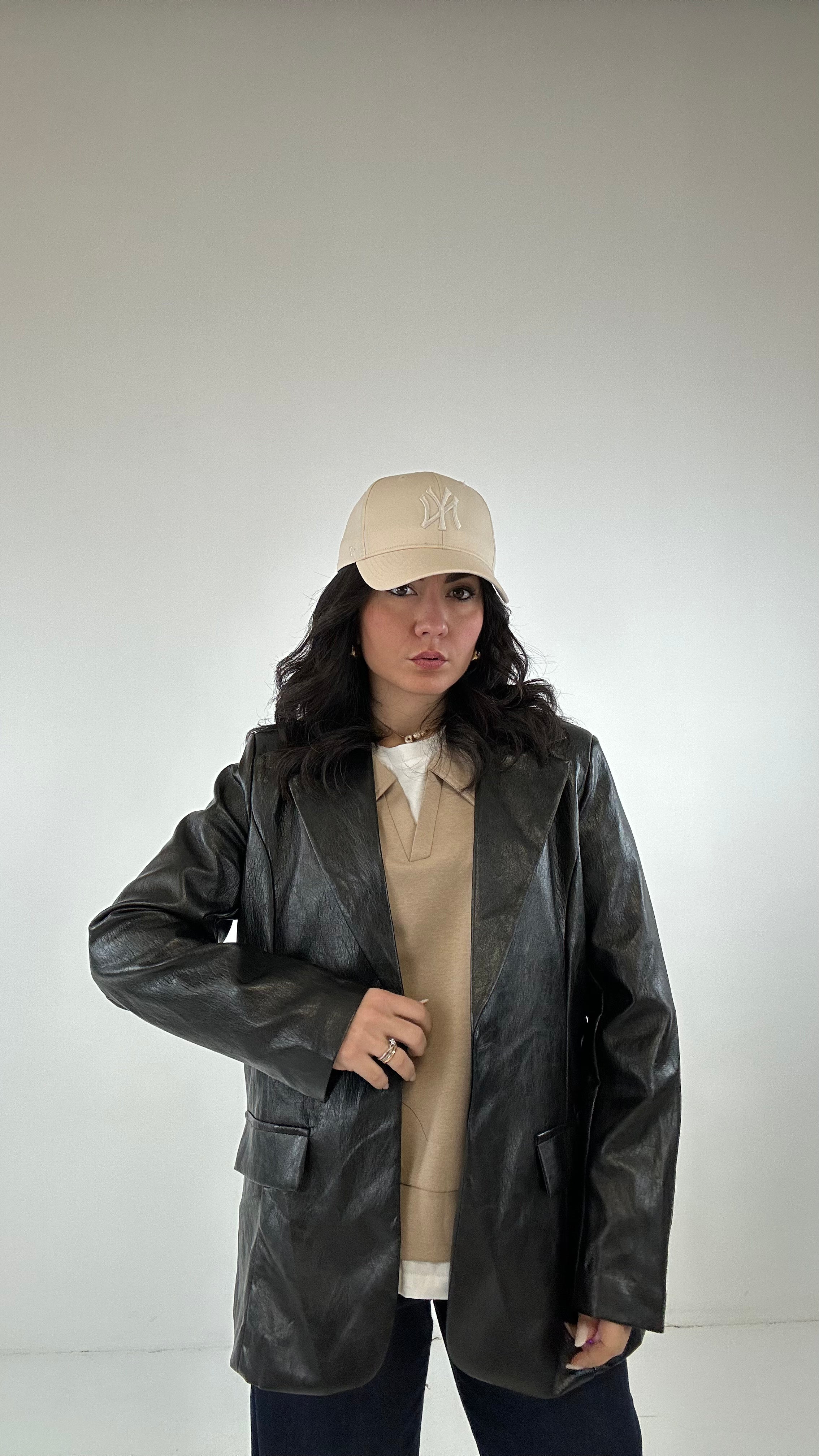 Blazer ECOPELLE MART - NERO