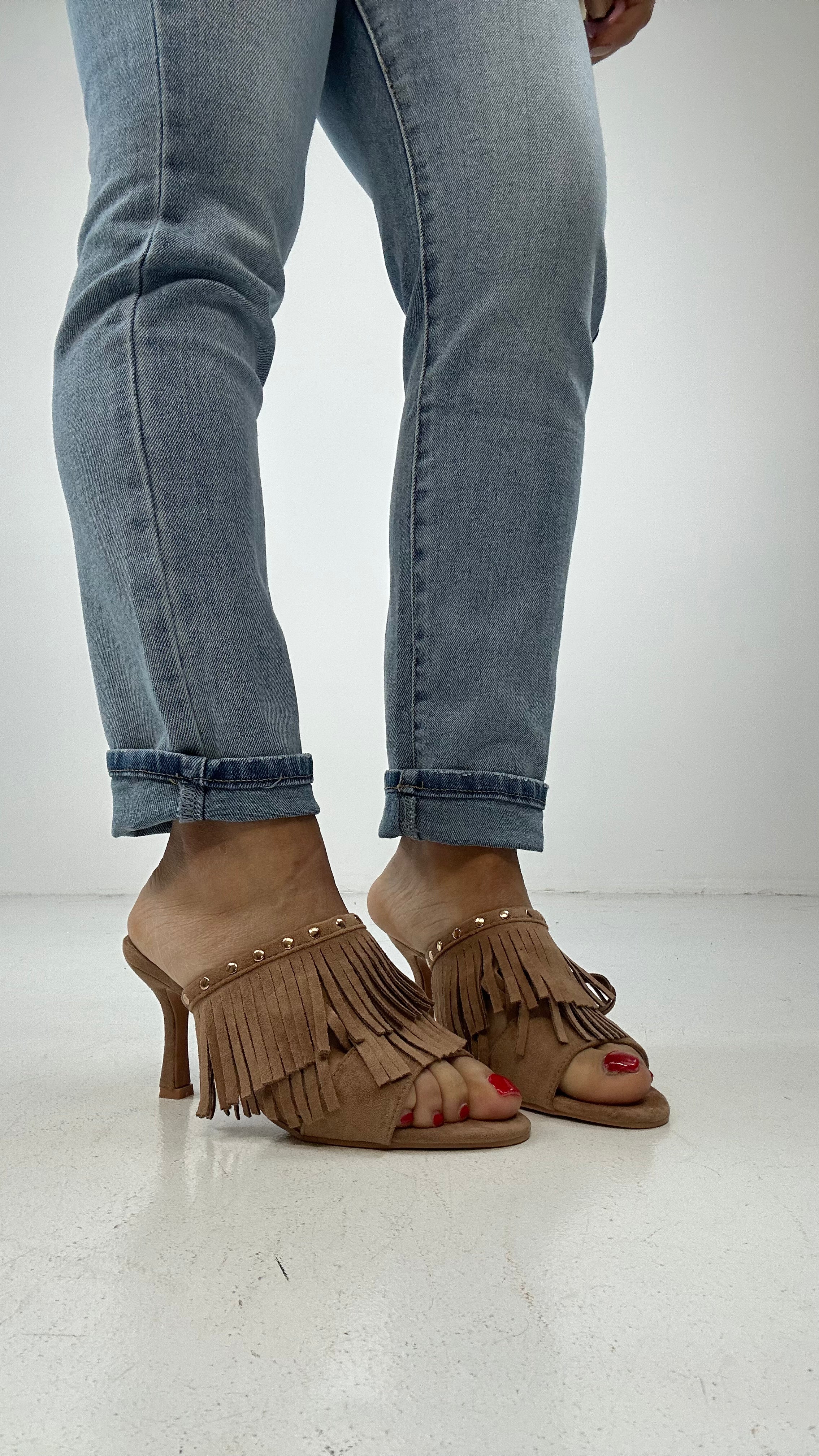 Sabot CON FRANGE - CAMMELLO