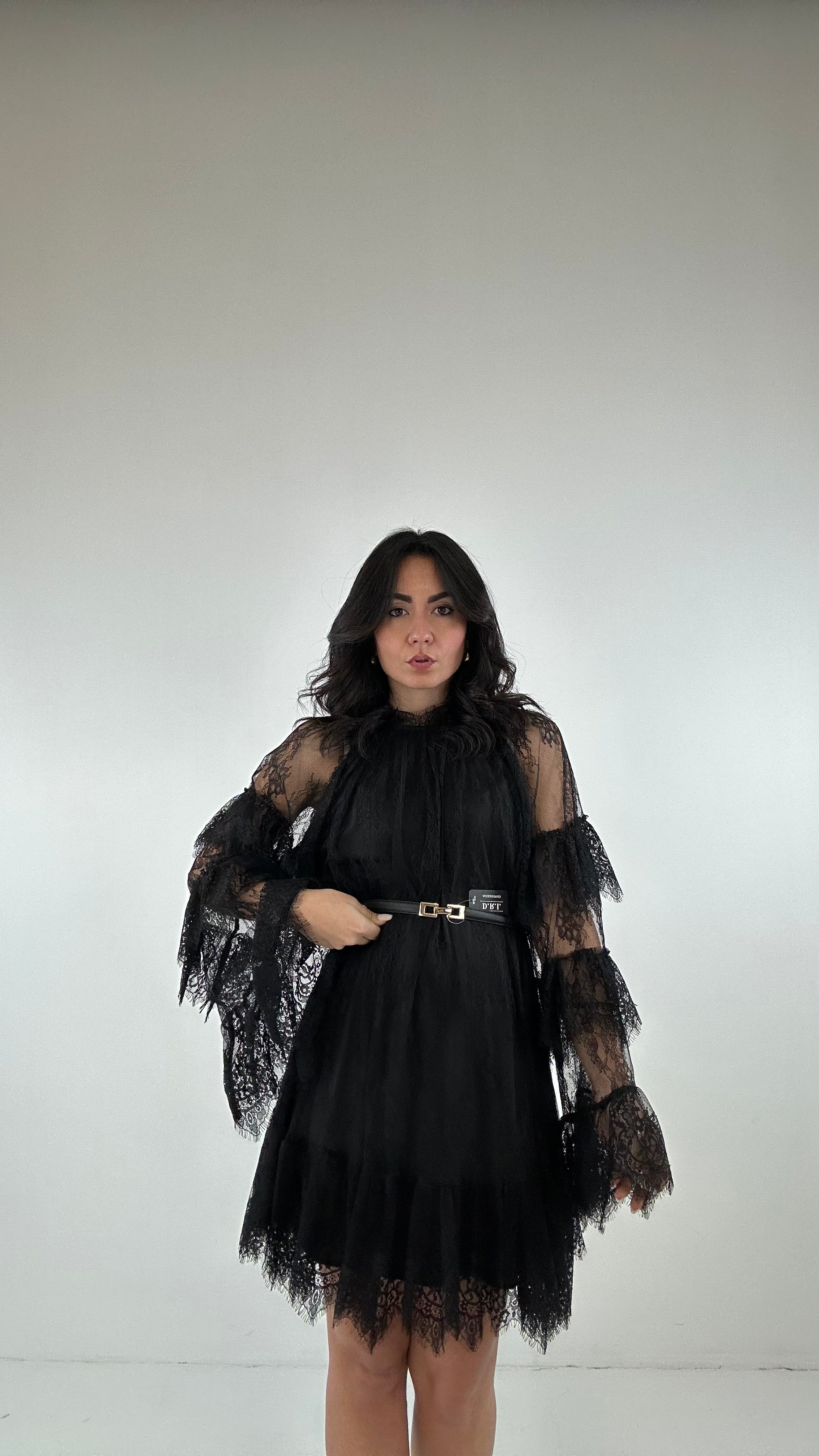 Abitino IN PIZZO - NERO