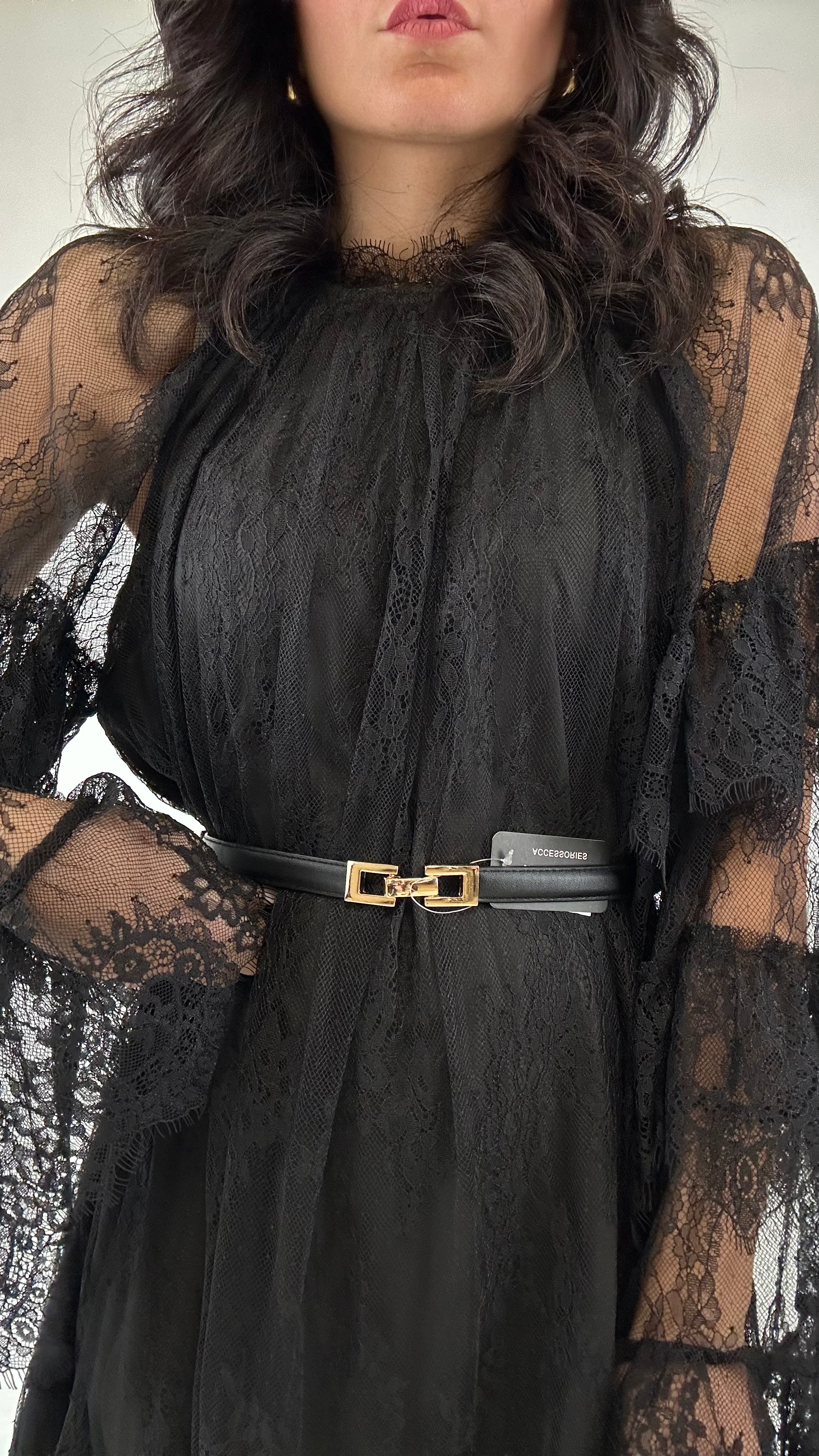 Abitino IN PIZZO - NERO