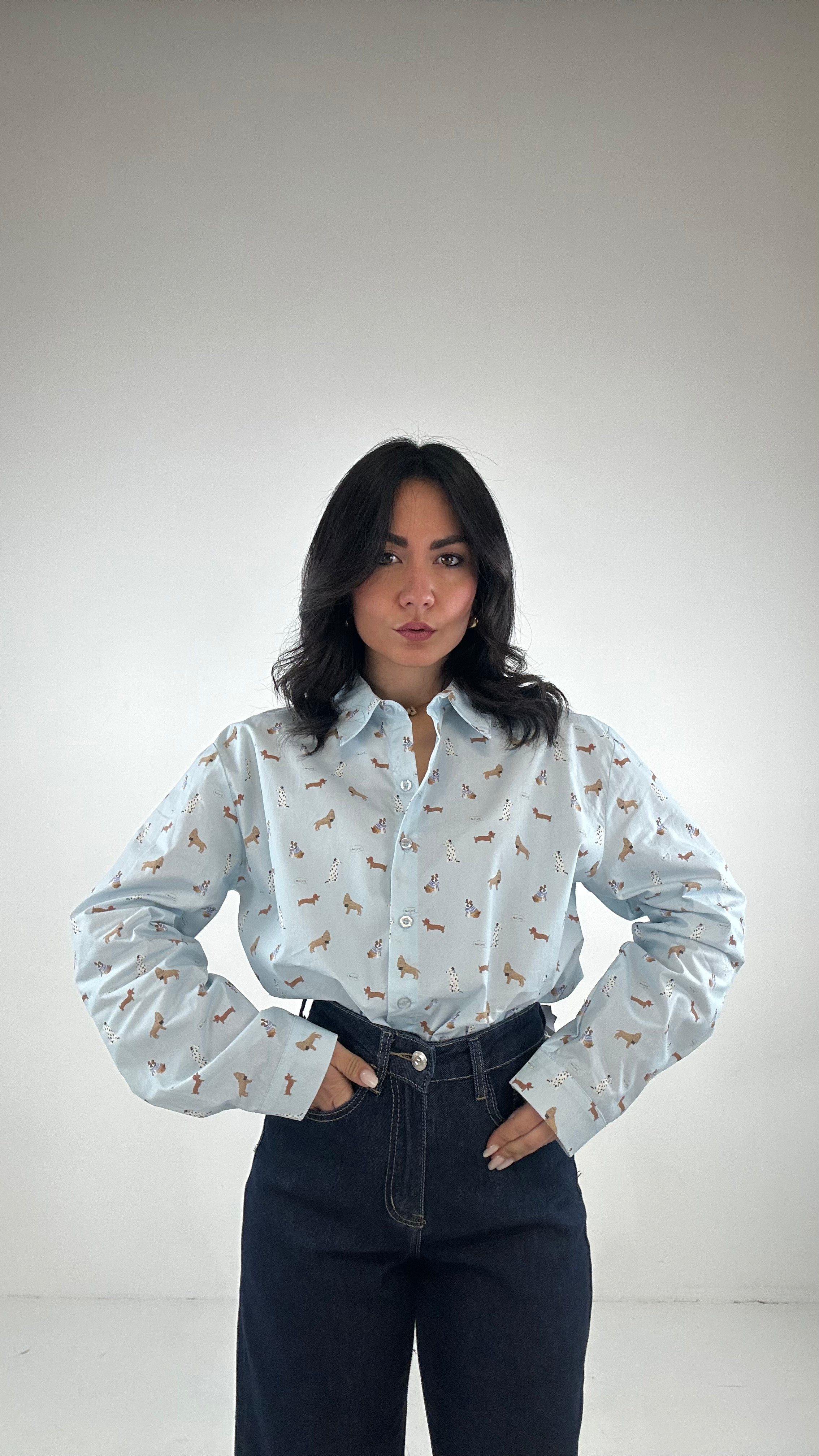 Camicia CAGNOLINI - CELESTE