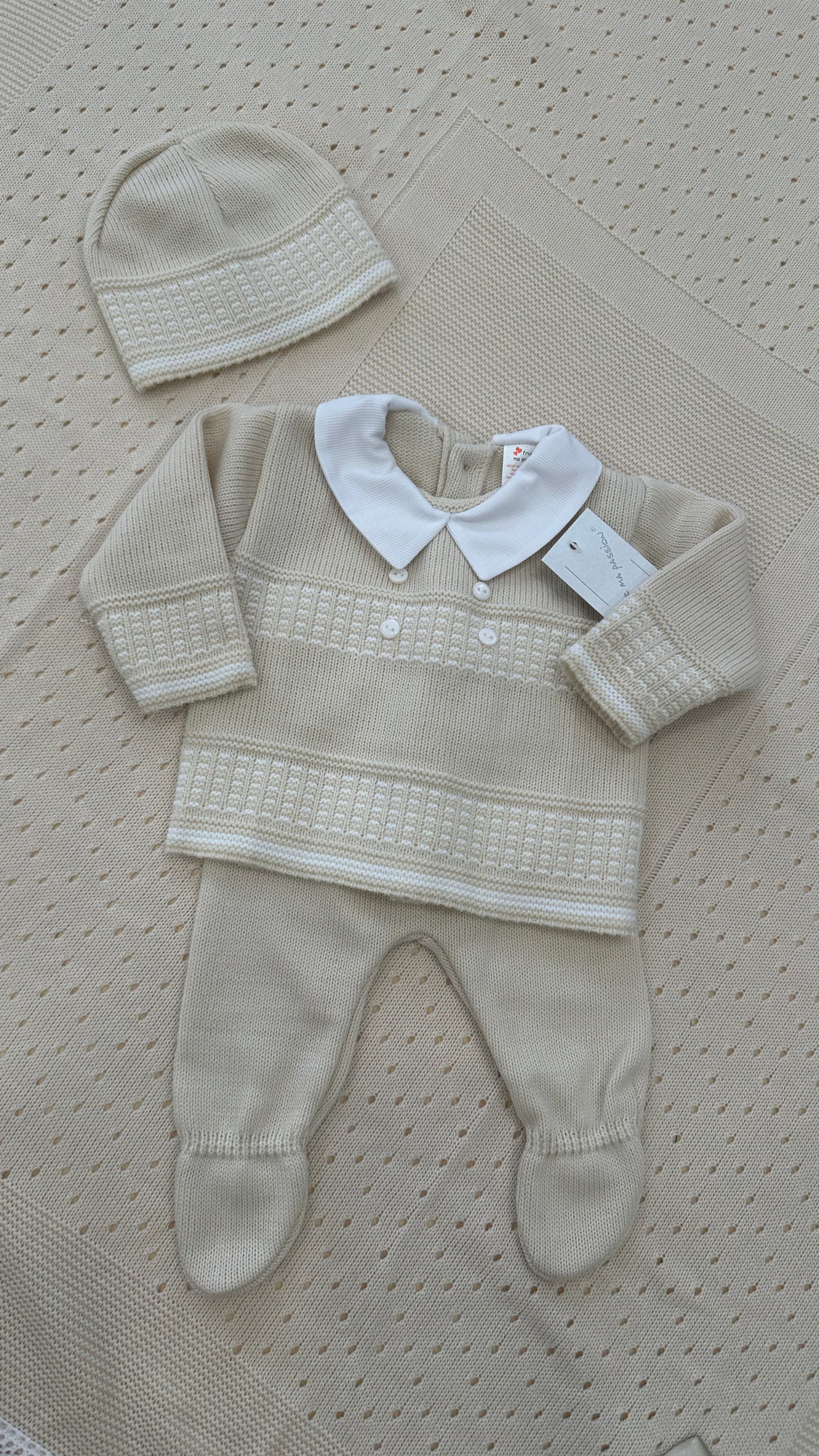 Completo BABY FRUIT CON CAPPELLO - BEIGE