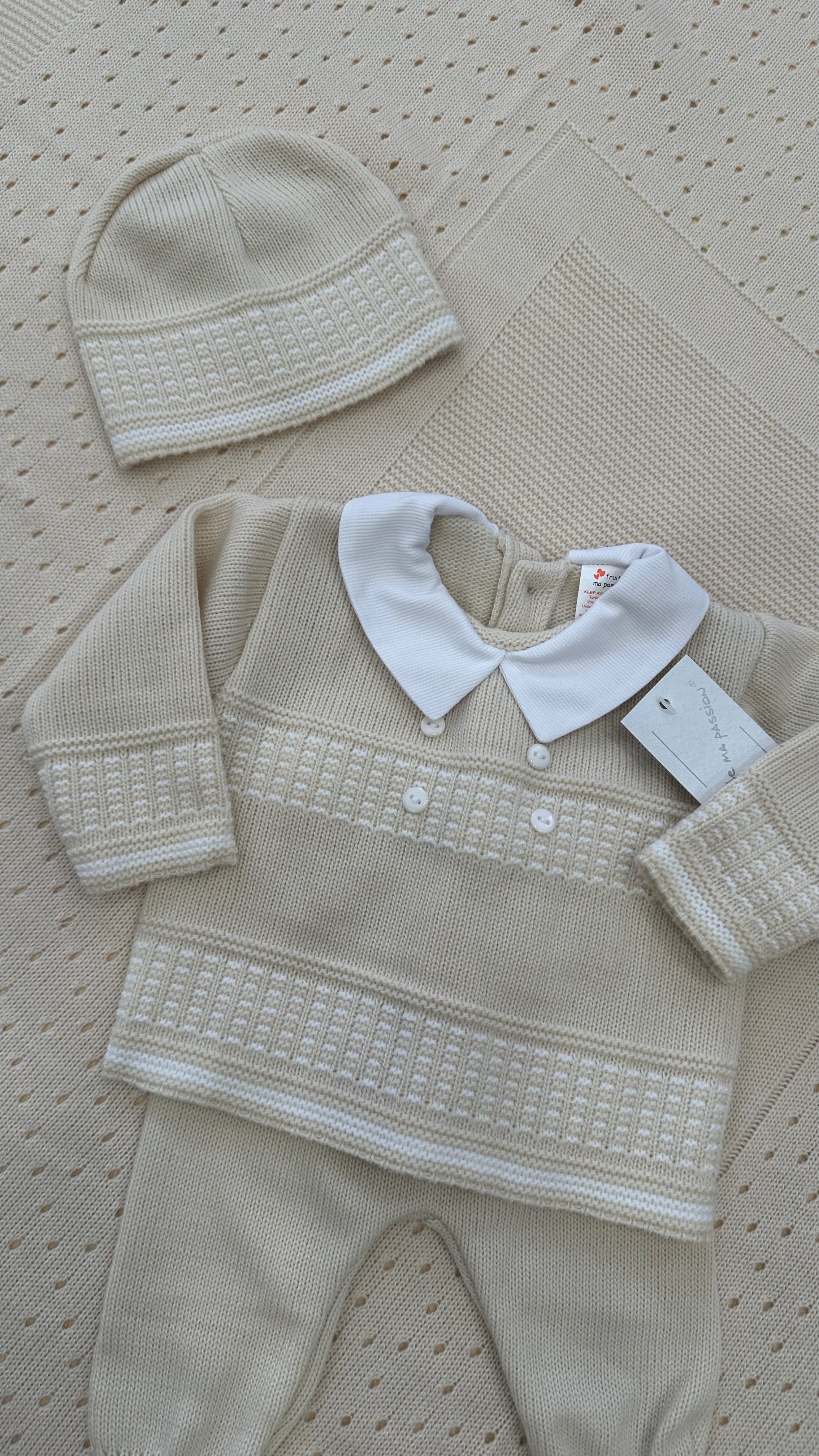 Completo BABY FRUIT CON CAPPELLO - BEIGE