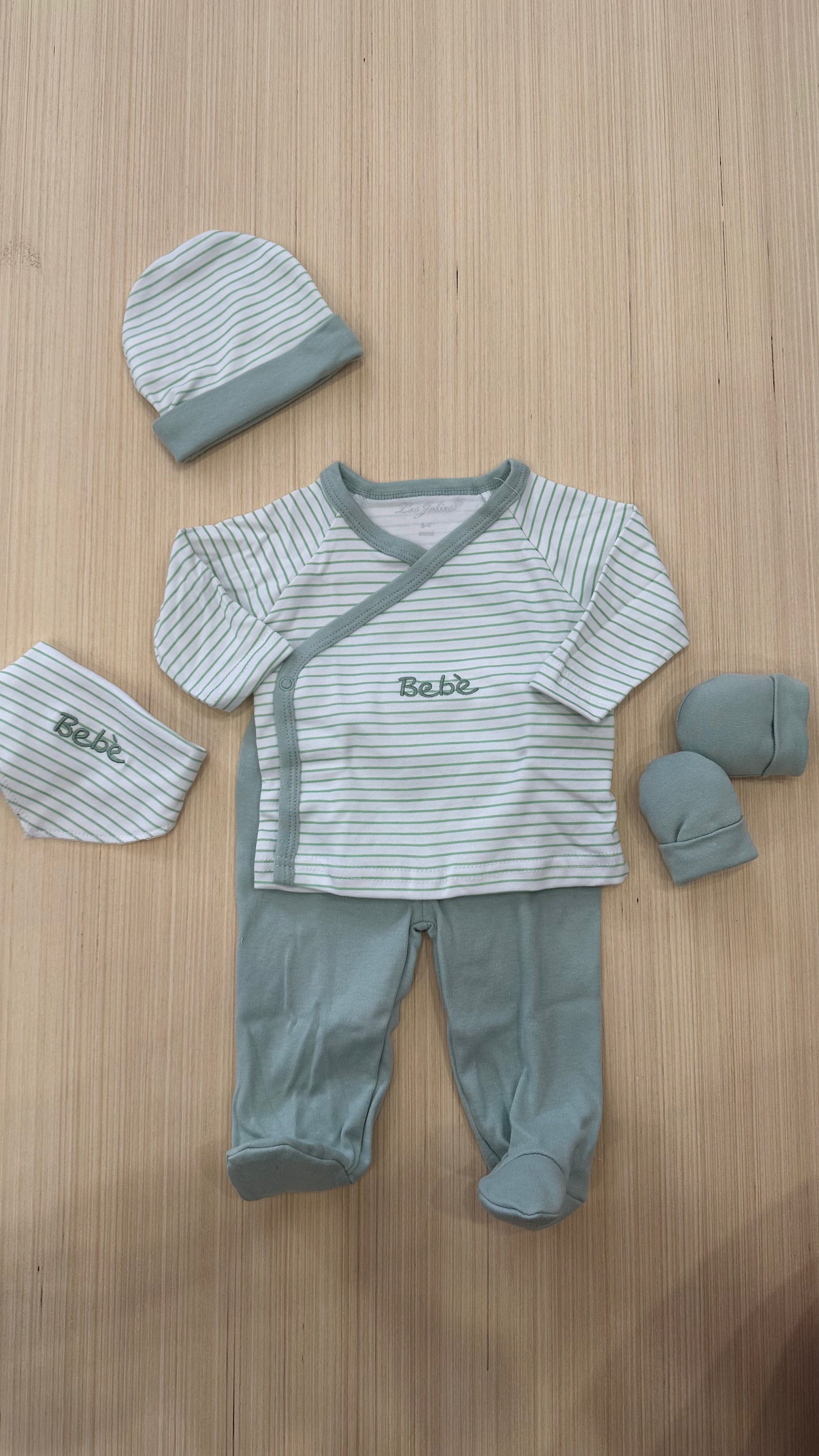 Set NASCITA BEBE' 4pz - VERDE