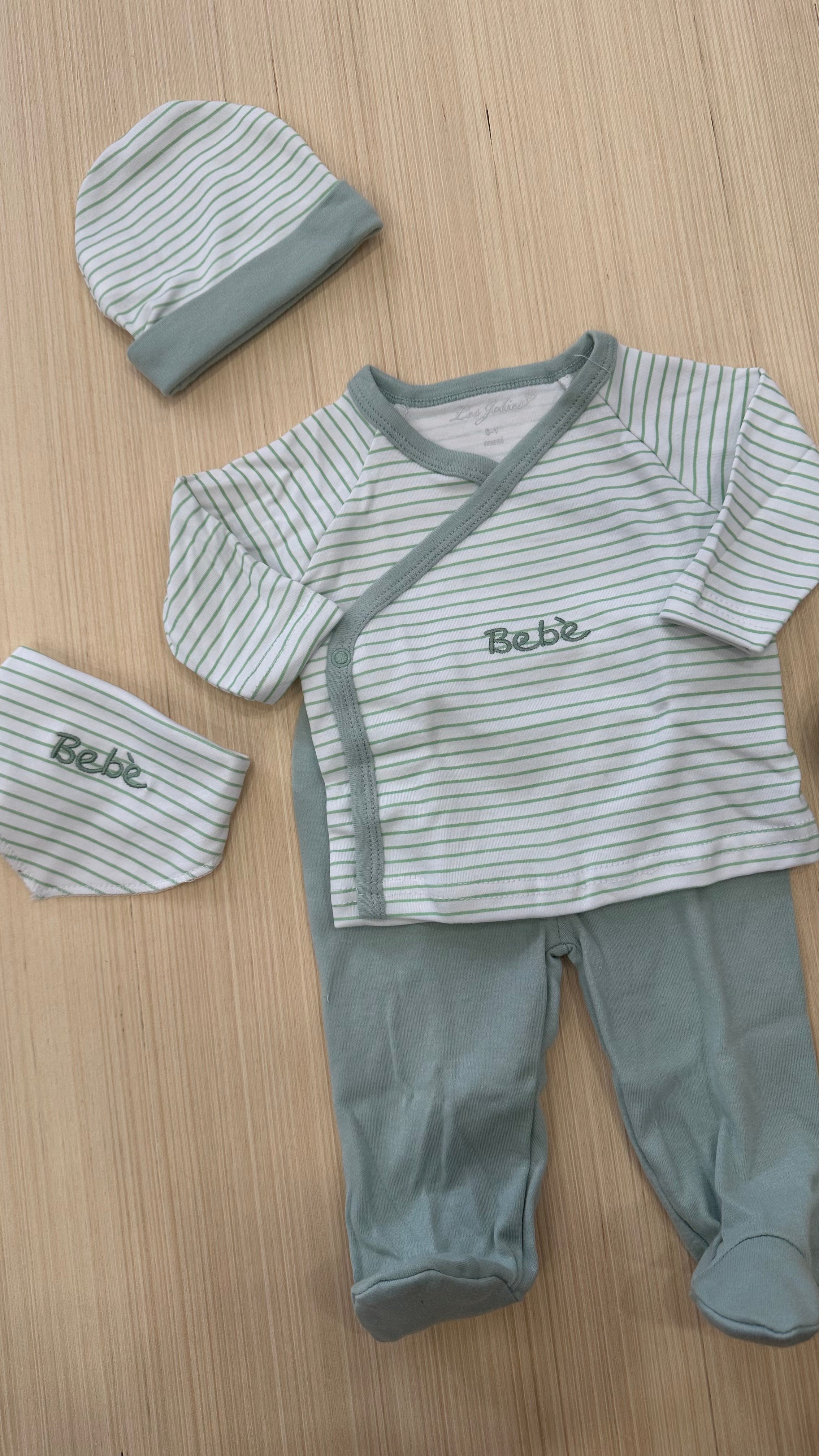Set NASCITA BEBE' 4pz - VERDE