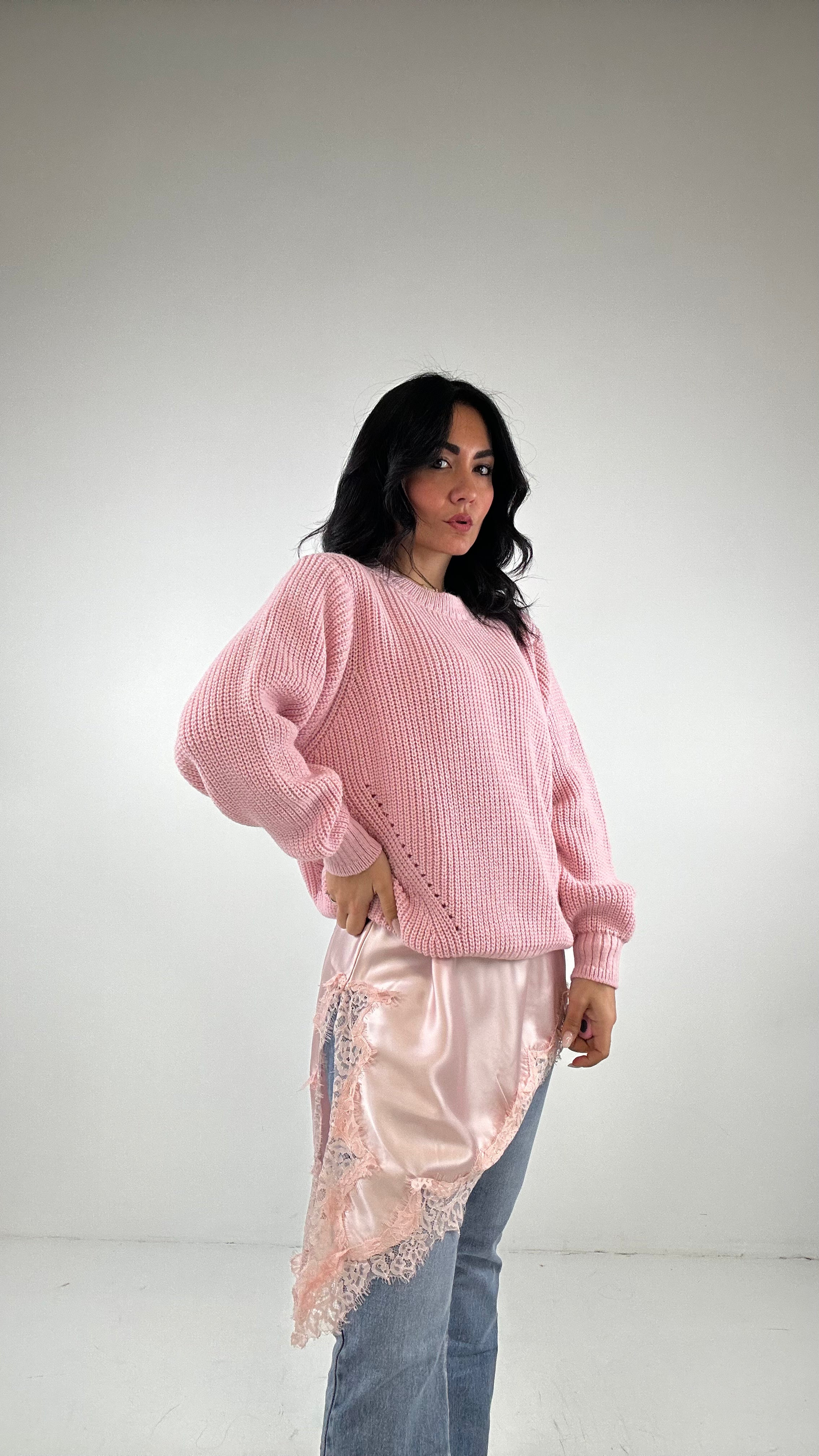 Abitino SATEN - ROSA