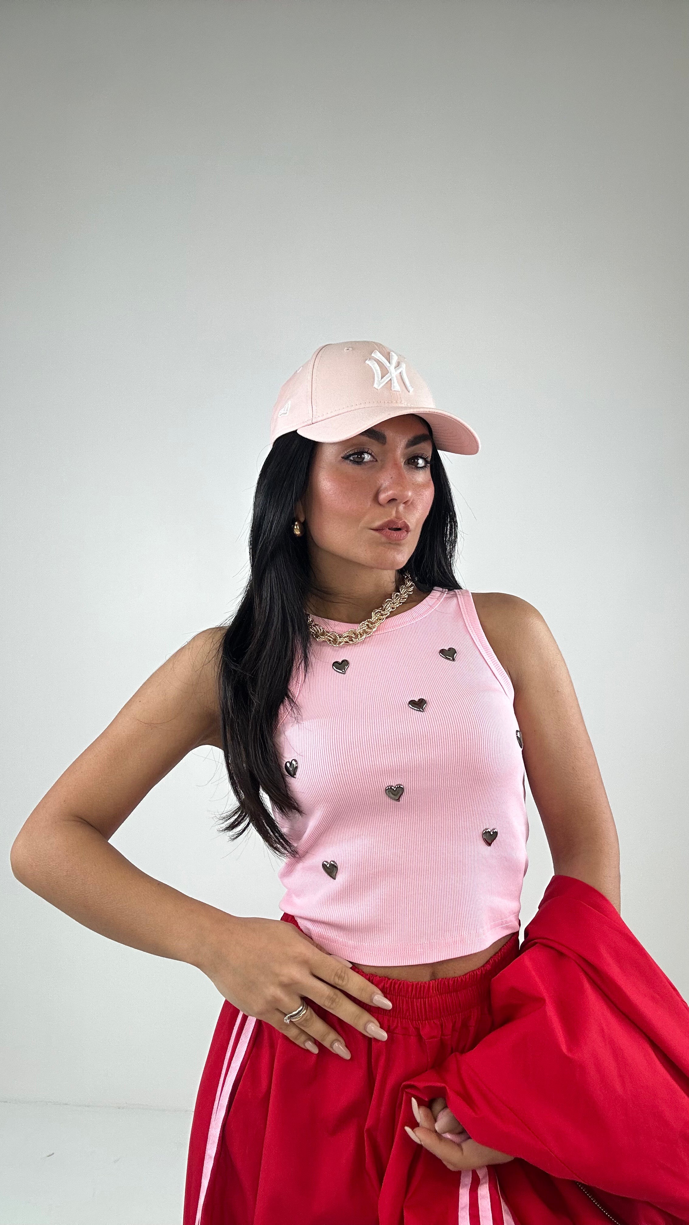 Canotta CUORICINI - ROSA