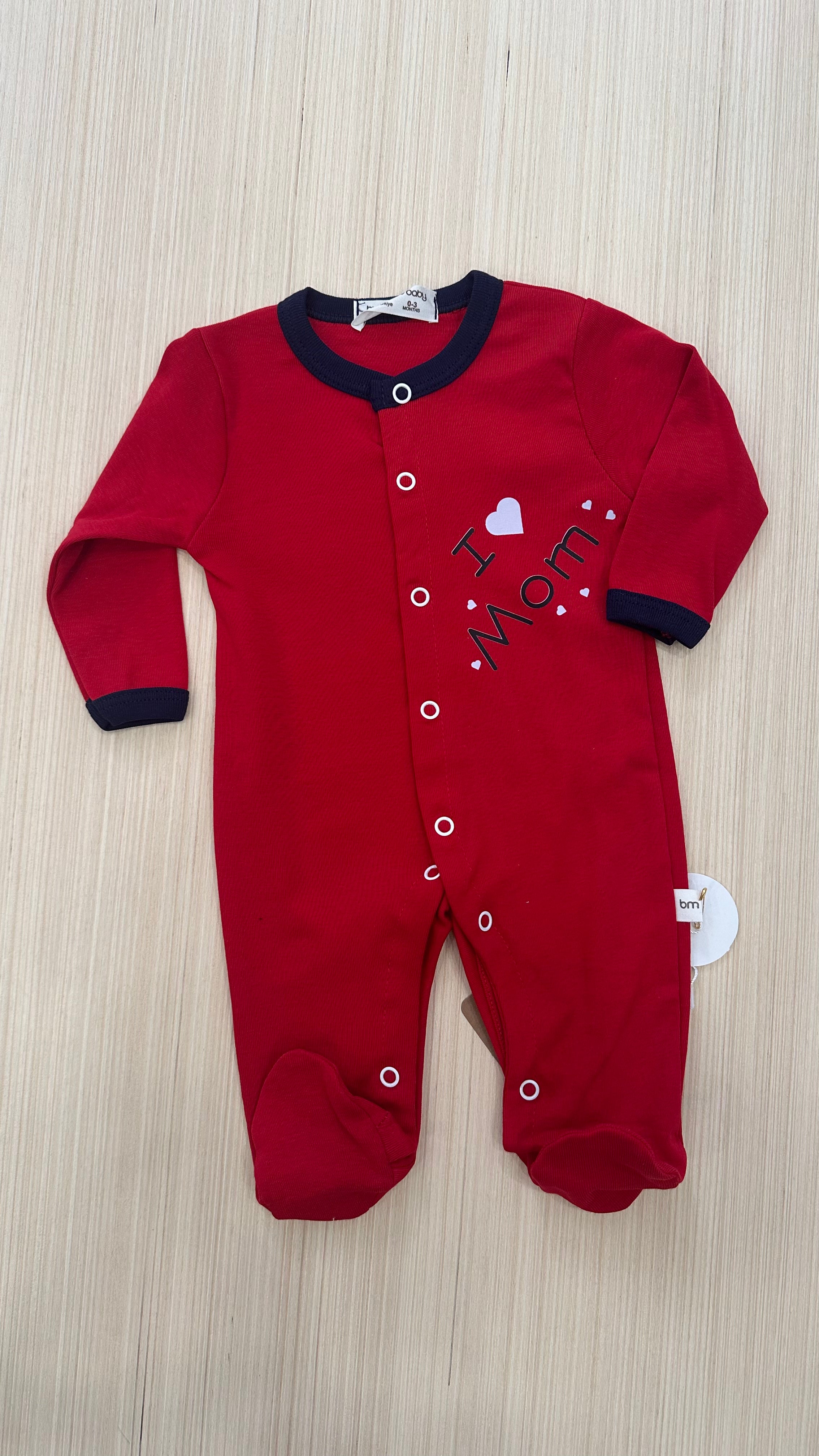 Tutina IN COTONE FAMILY - ROSSO