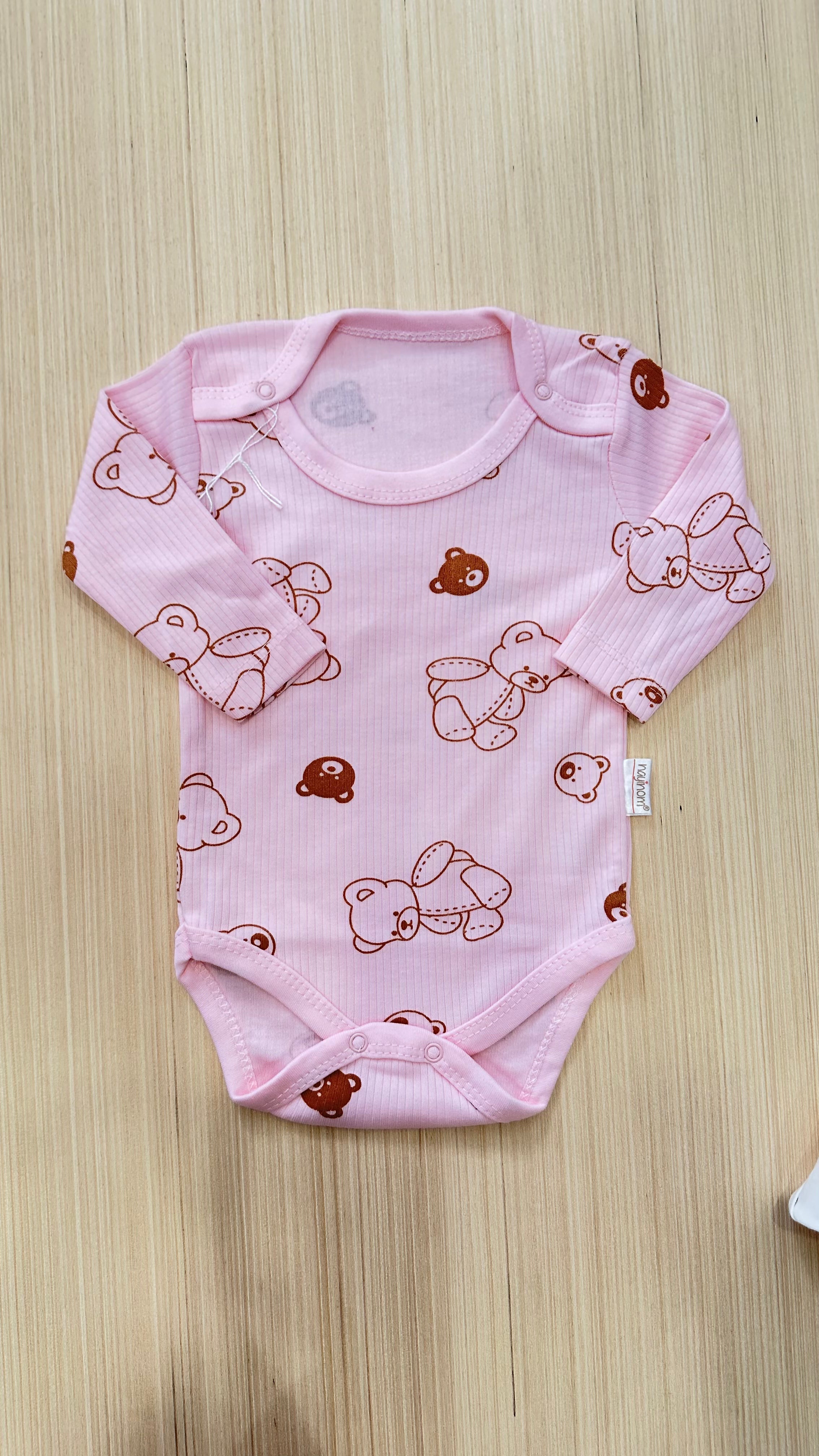 Body FANTASY MANICA LUNGA - ROSA-BEIGE