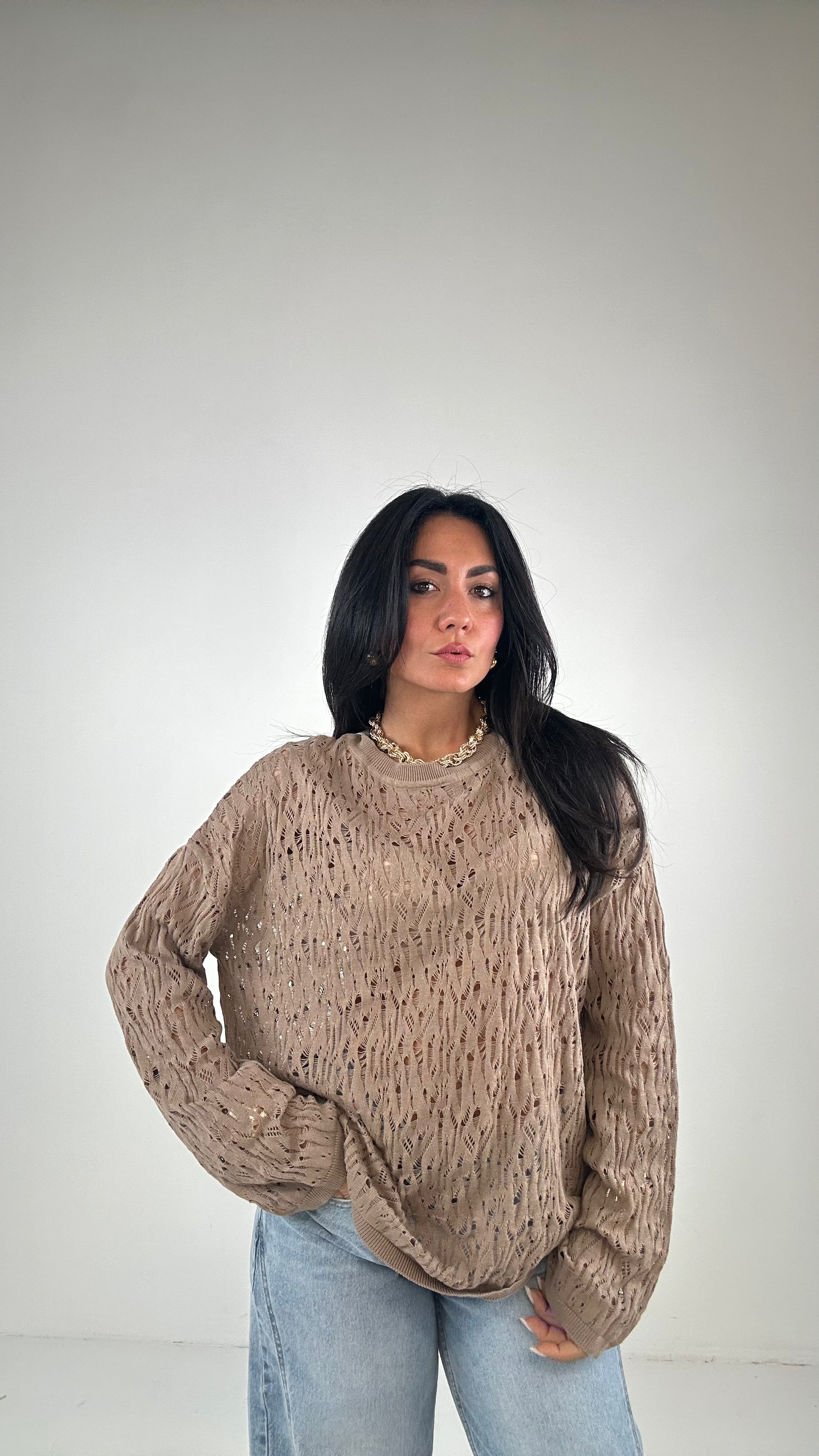 Pull TRAFORI - KHAKI