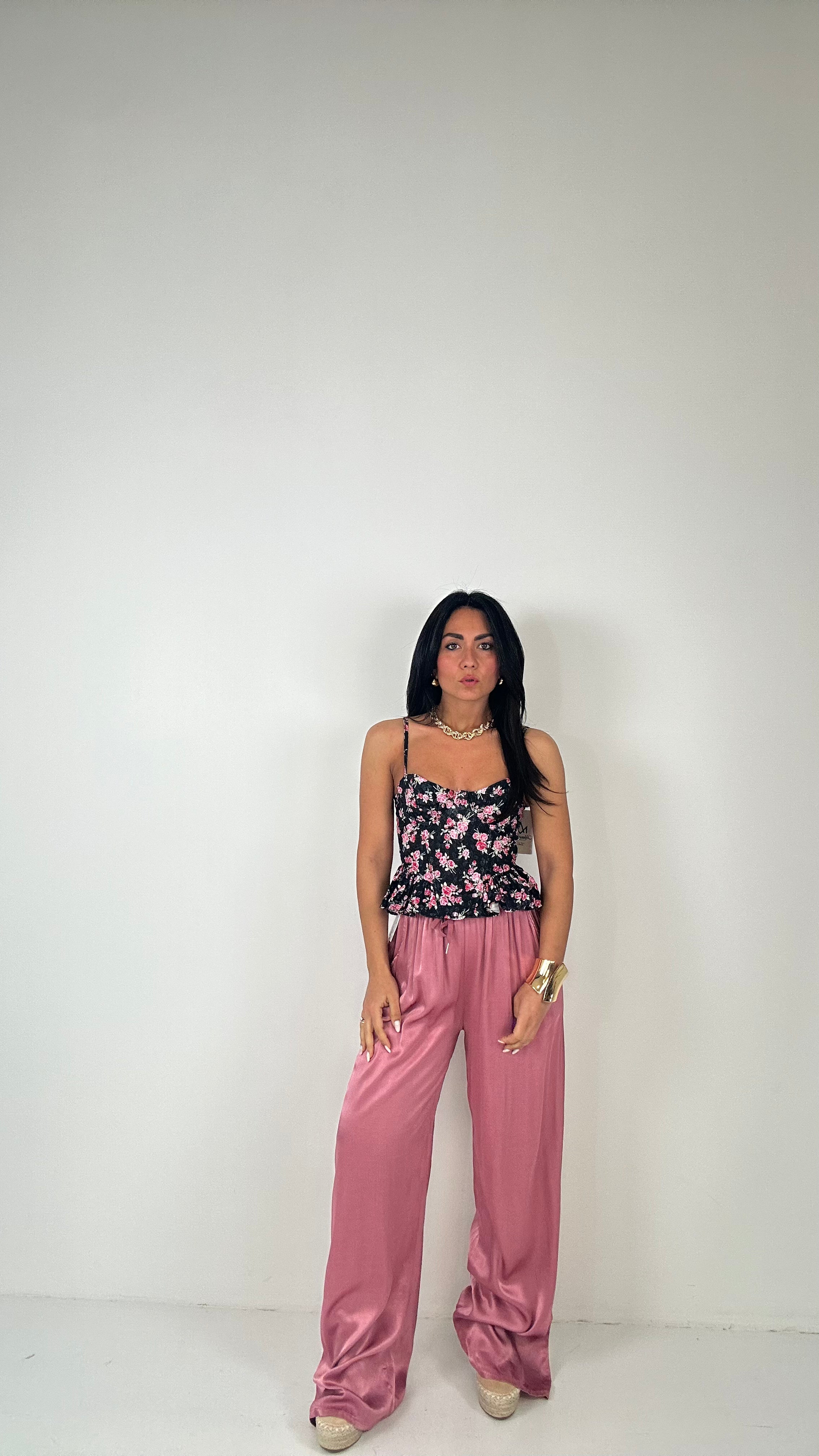Pantalone SATIN - ROSA
