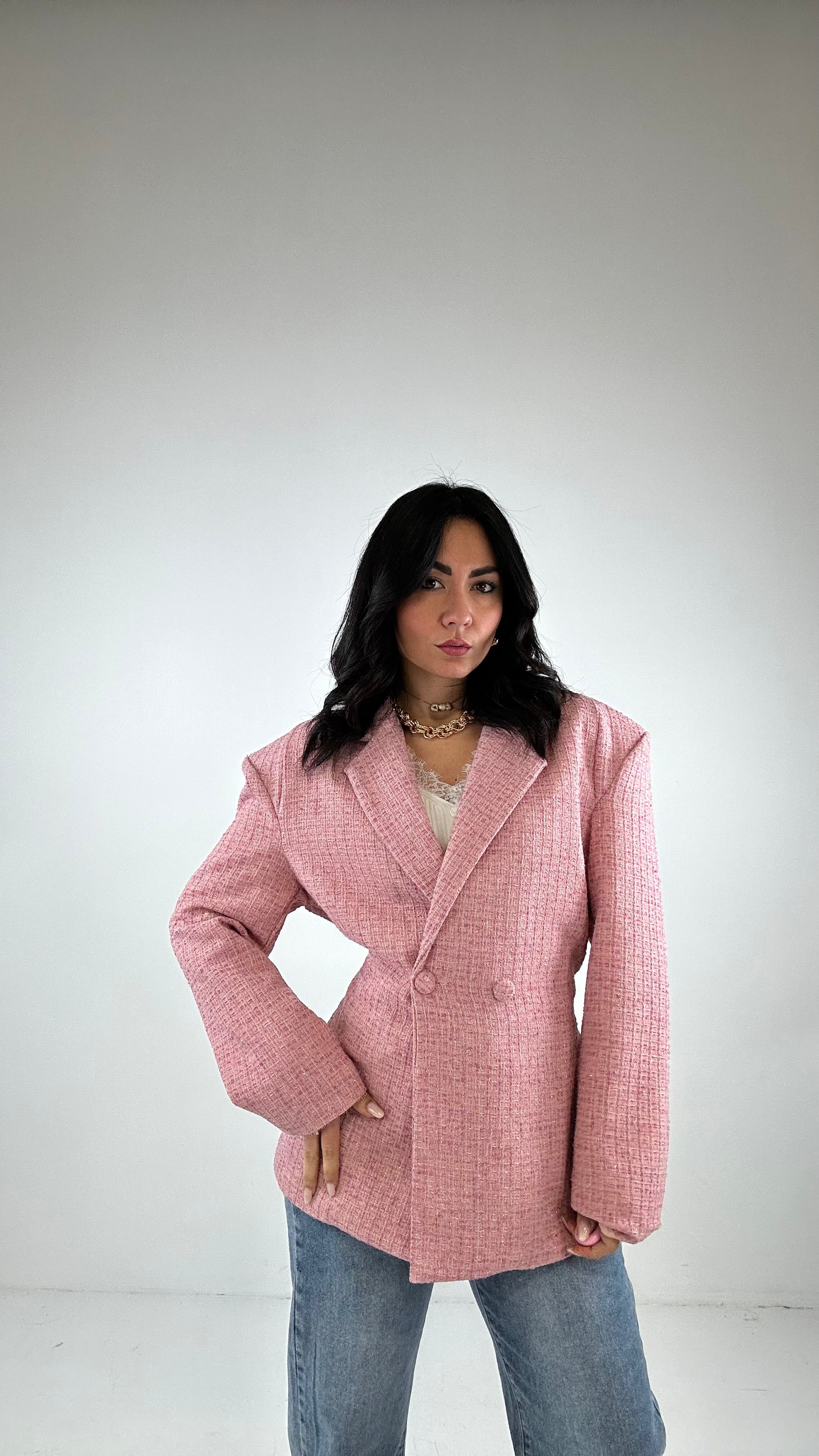 Blazer INTRECCIO - ROSA