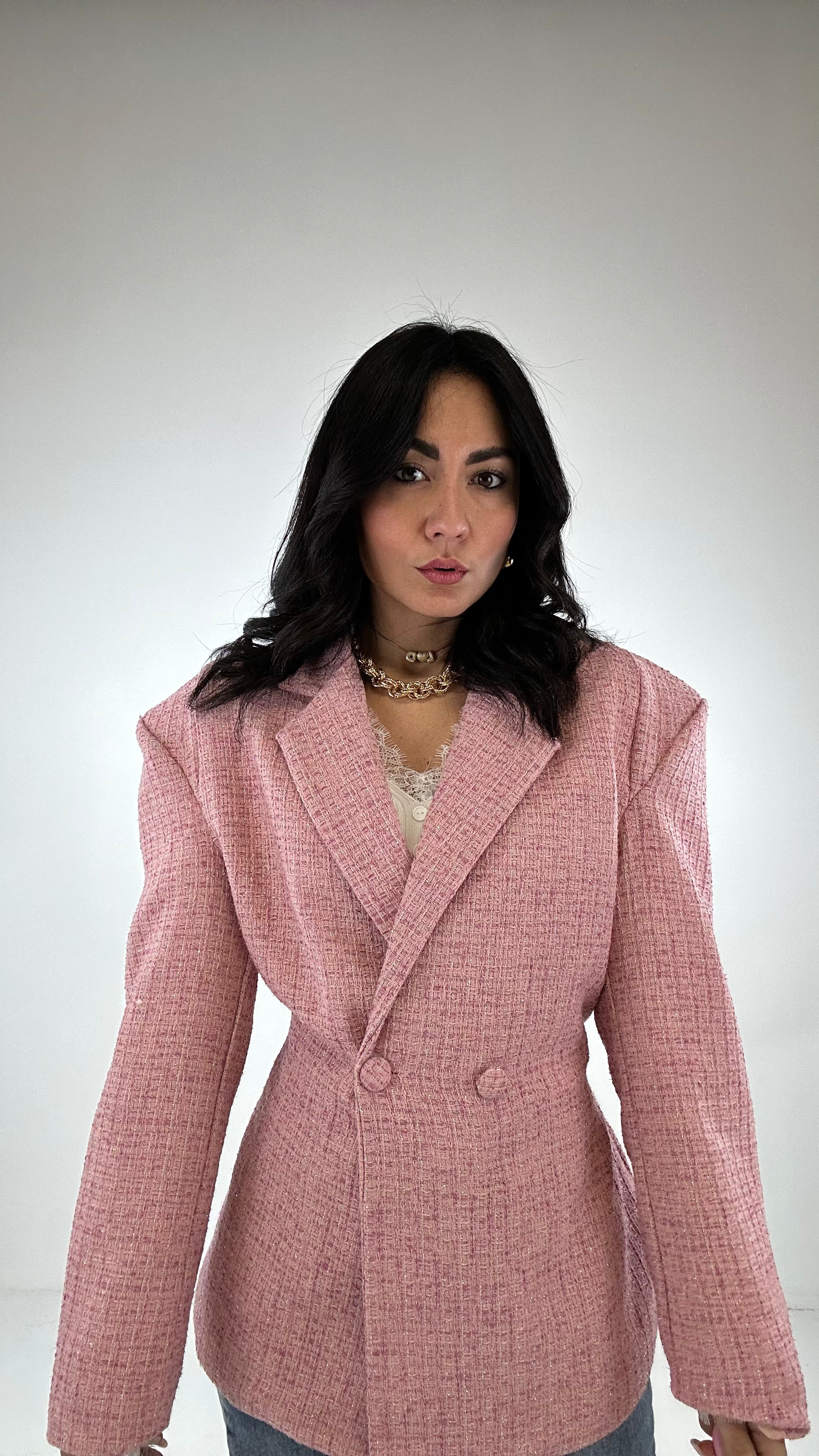 Blazer INTRECCIO - ROSA